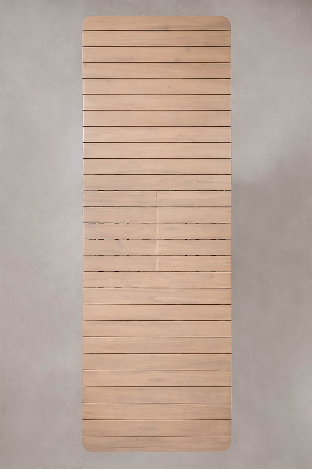 Prostokątny stół ogrodowy 250-310x105 cm rozkładany z drewna akacjowego Duala, obrazek w galerii 9