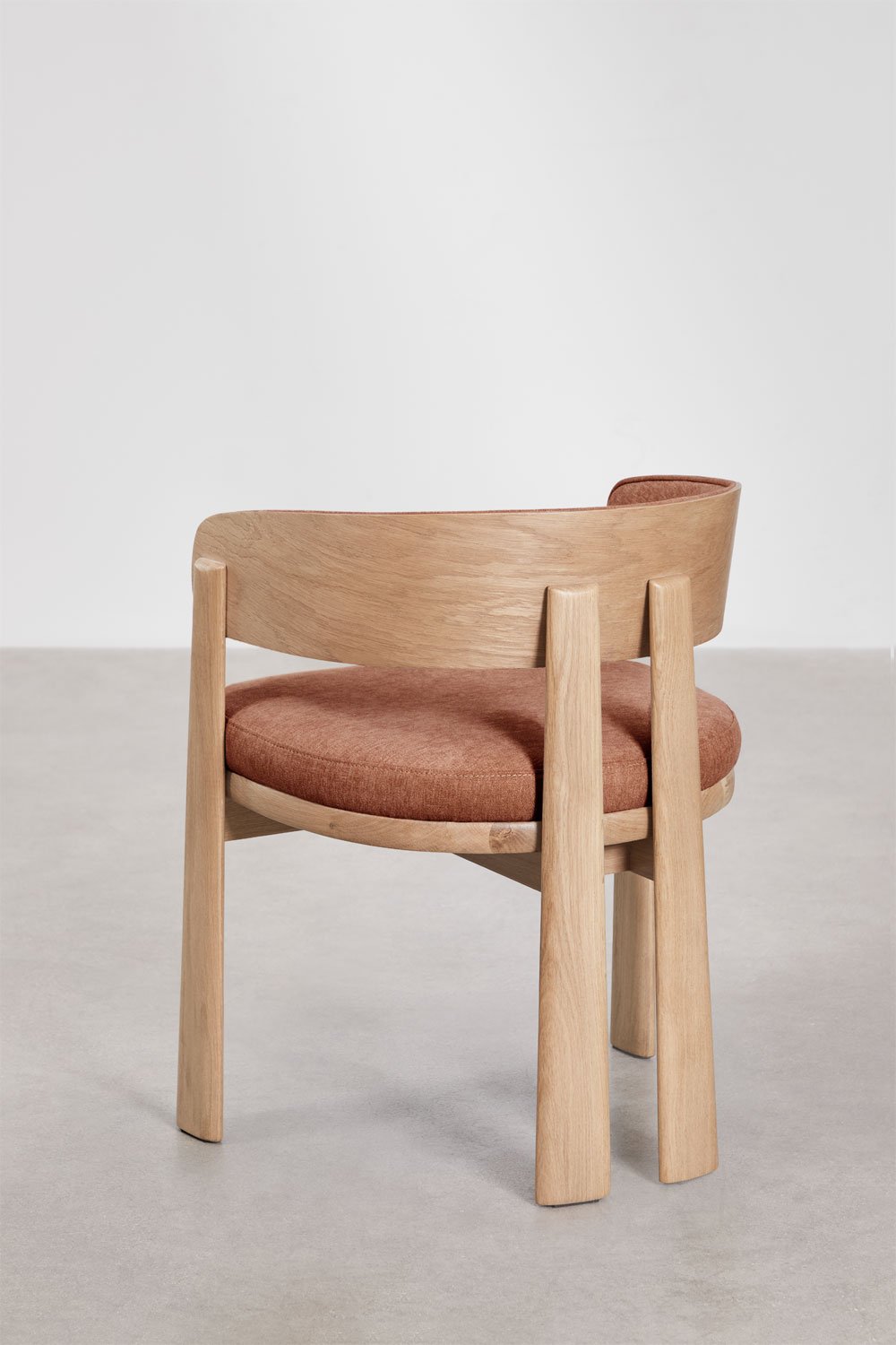 Krzesło jadalniane z drewna dębowego i tapicerowane Olea Signature, obrazek w galerii 5