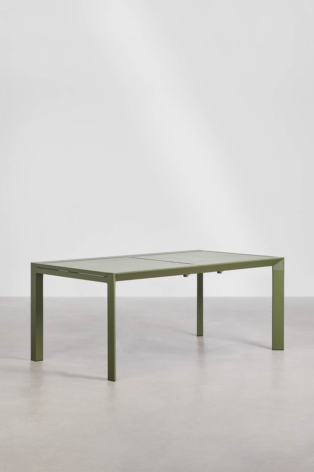 Rozkładany prostokątny stół ogrodowy 180-240x100 cm z aluminium Starmi, obrazek w galerii 1