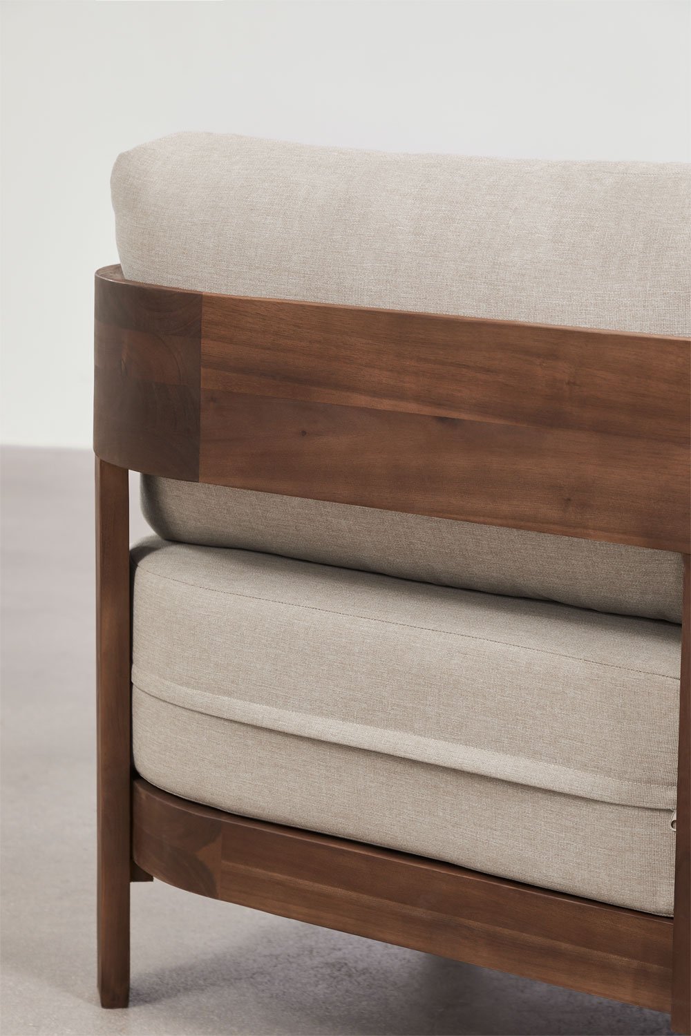 Sofa ogrodowy 3-osobowy z drewna akacjowego Uleno, obrazek w galerii 8