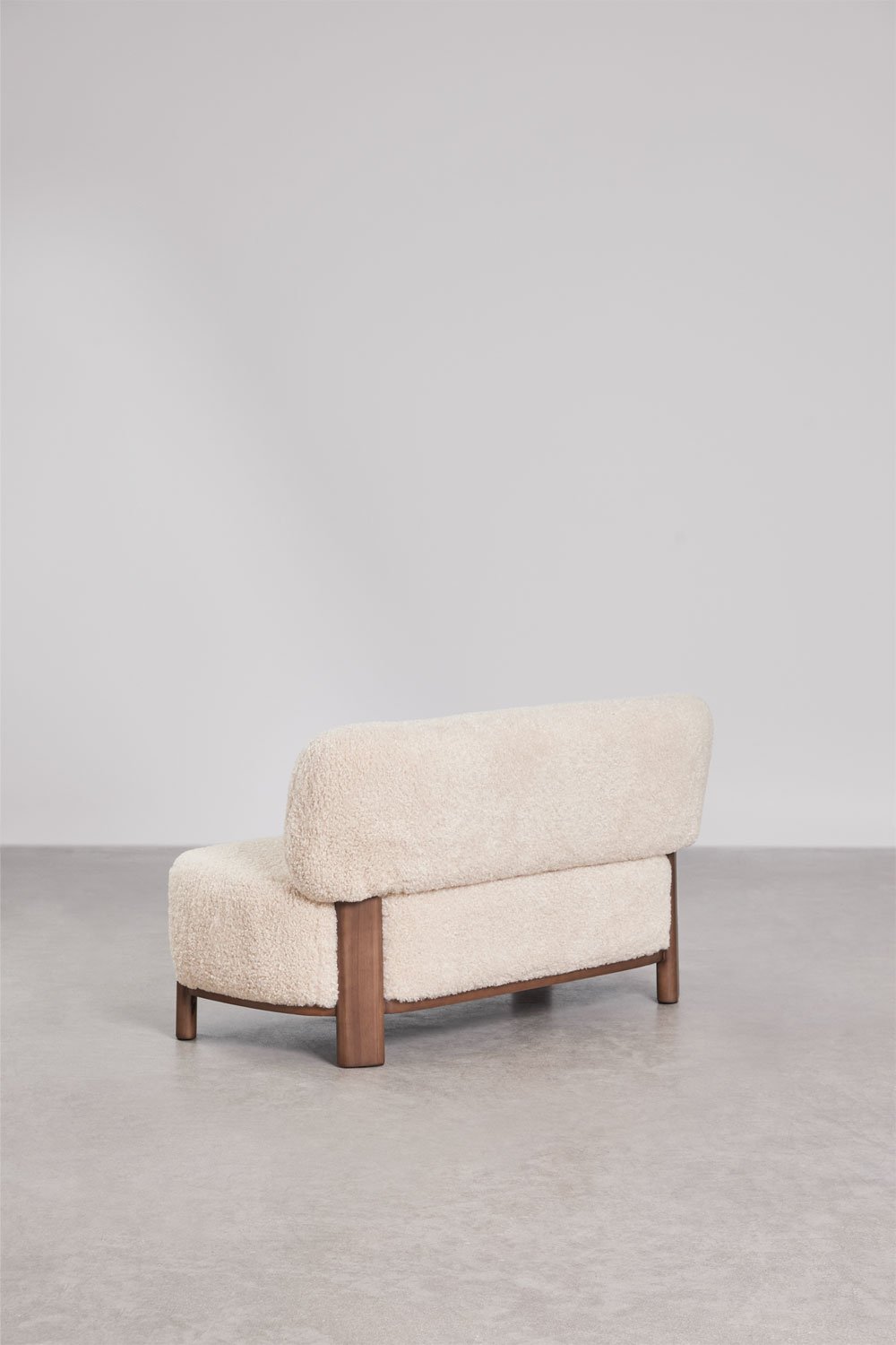 Sofa dwuosobowa z tapicerowanym drewnem Eldred, obrazek w galerii 7