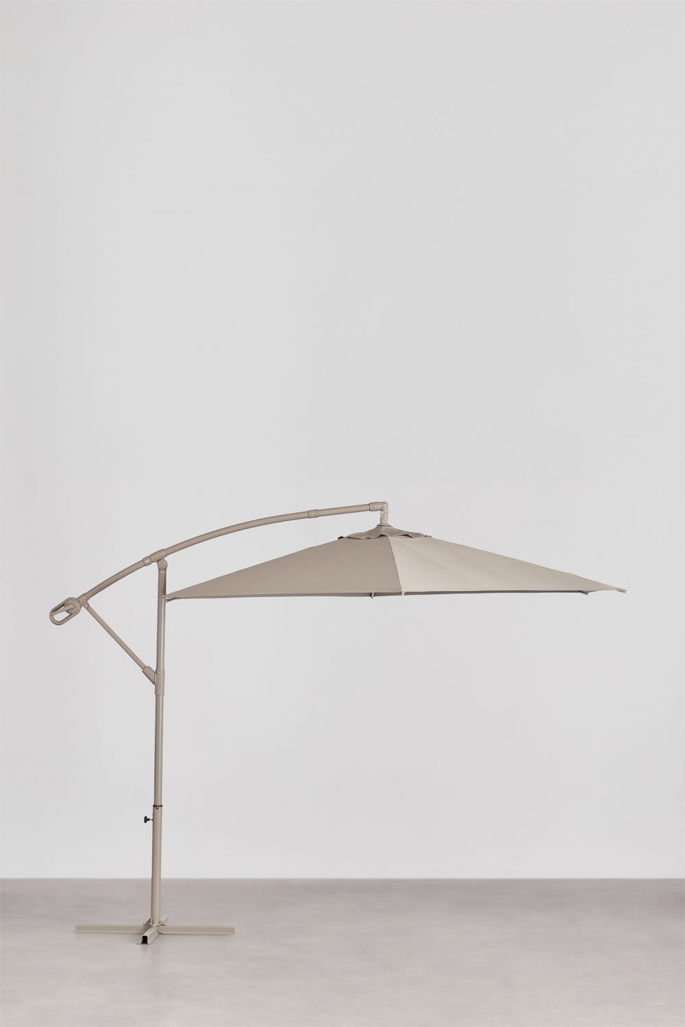 Parasol Ø295 cm z tkaniny i aluminium Salina, obrazek w galerii 1
