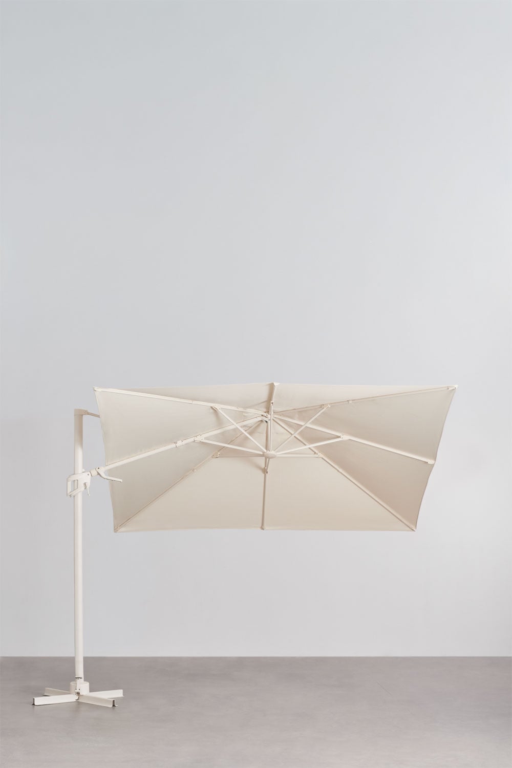 Parasol 295x295 cm z tkaniny i aluminium Hydra, obrazek w galerii 5