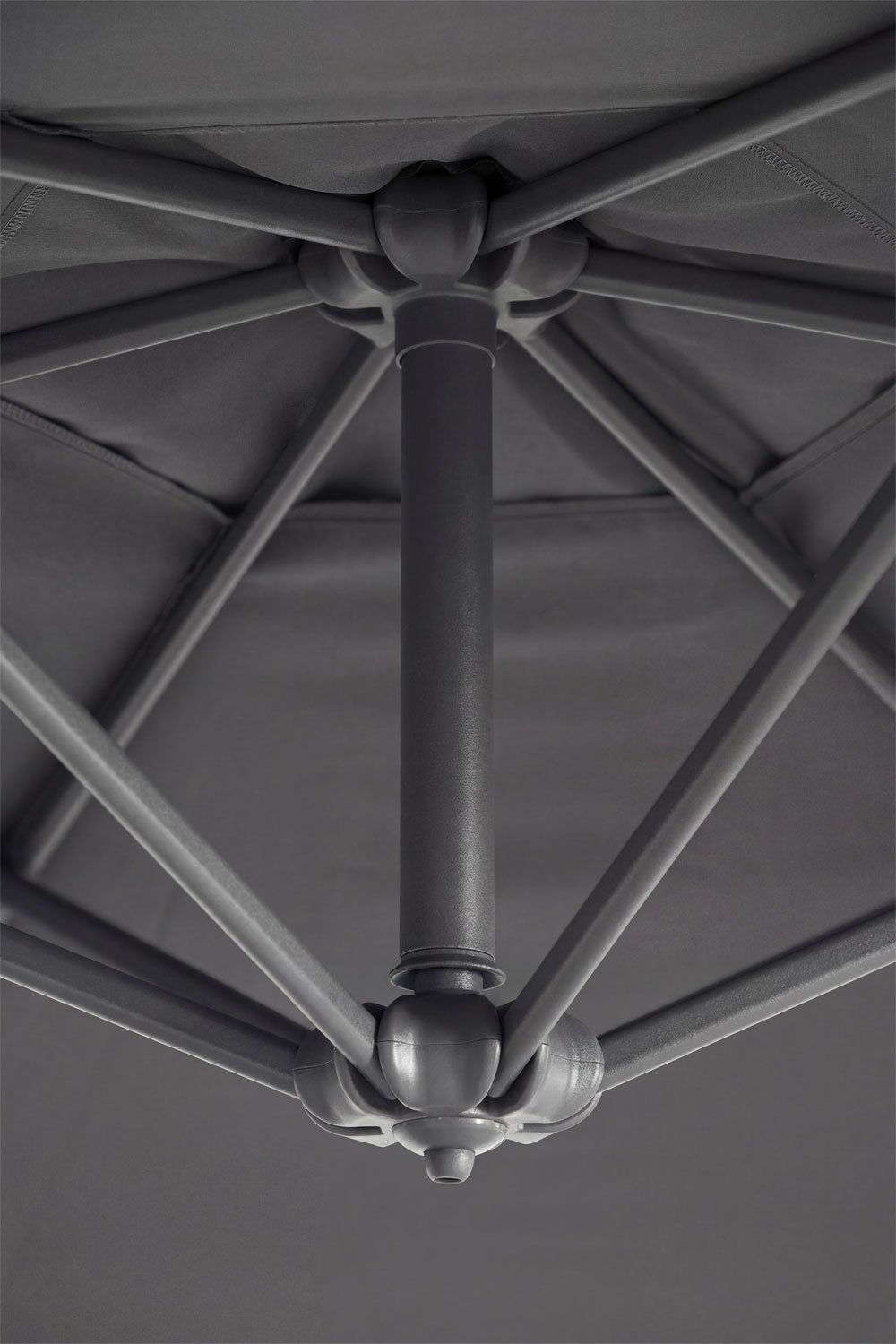 Parasol Ø295 cm z tkaniny i aluminium Salina, obrazek w galerii 4