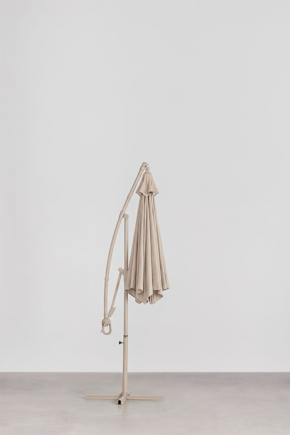 Parasol Ø295 cm z tkaniny i aluminium Salina, obrazek w galerii 3