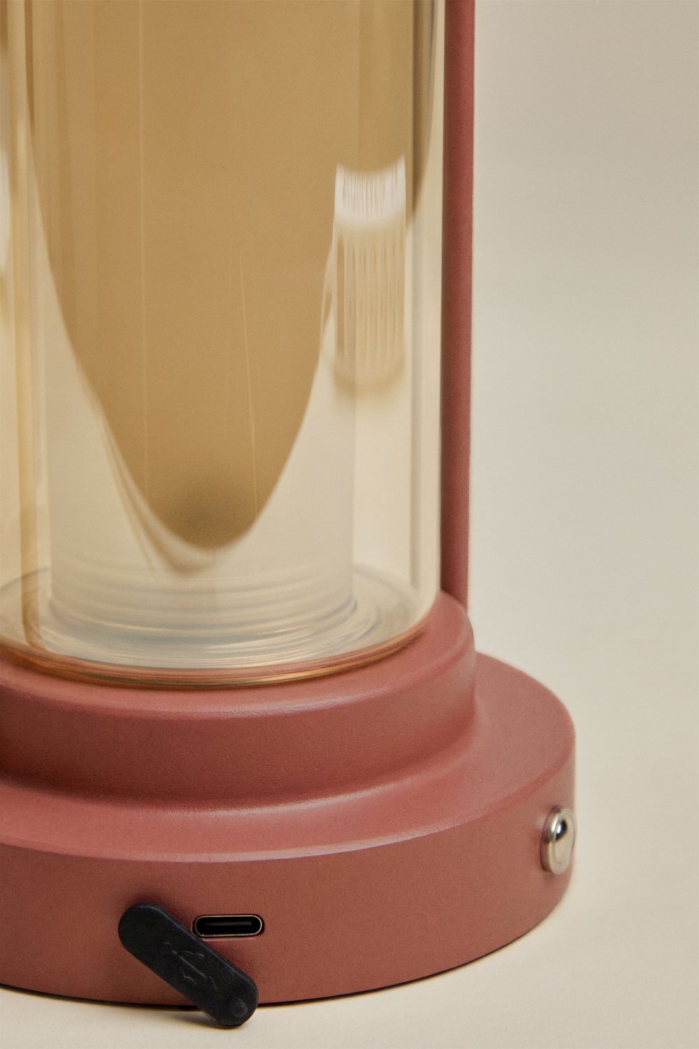 Bezprzewodowa lampa stołowa LED do użytku zewnętrznego z żelaza i szkła Sorlix, obrazek w galerii 7