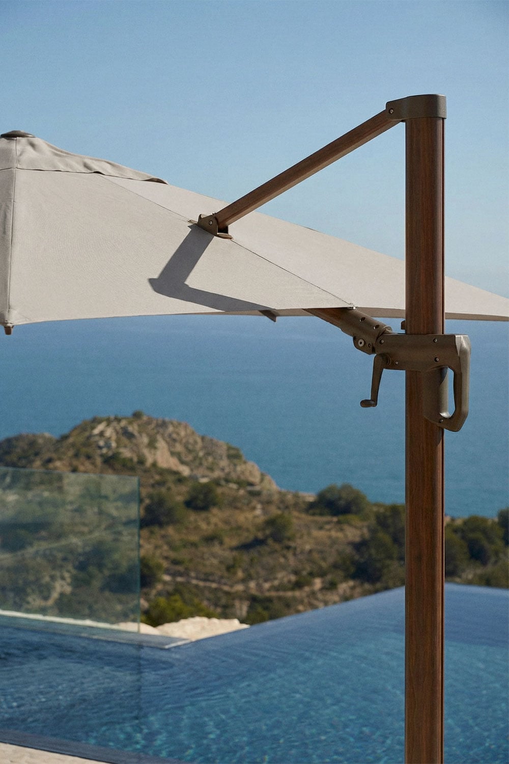 Parasol z tkaniny i aluminium Cannes, obrazek w galerii 2