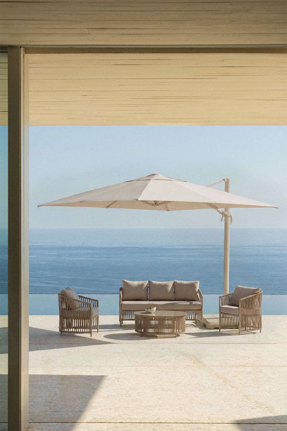 Parasol z tkaniny i aluminium Cannes, obrazek w galerii 1