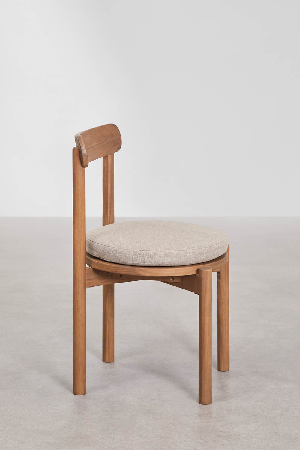 Zestaw stołu prostokątnego rozsuwanego Duala 250-310x105 cm i 12 krzeseł jadalnianych z drewna akacjowego Nualis, obrazek w galerii 6