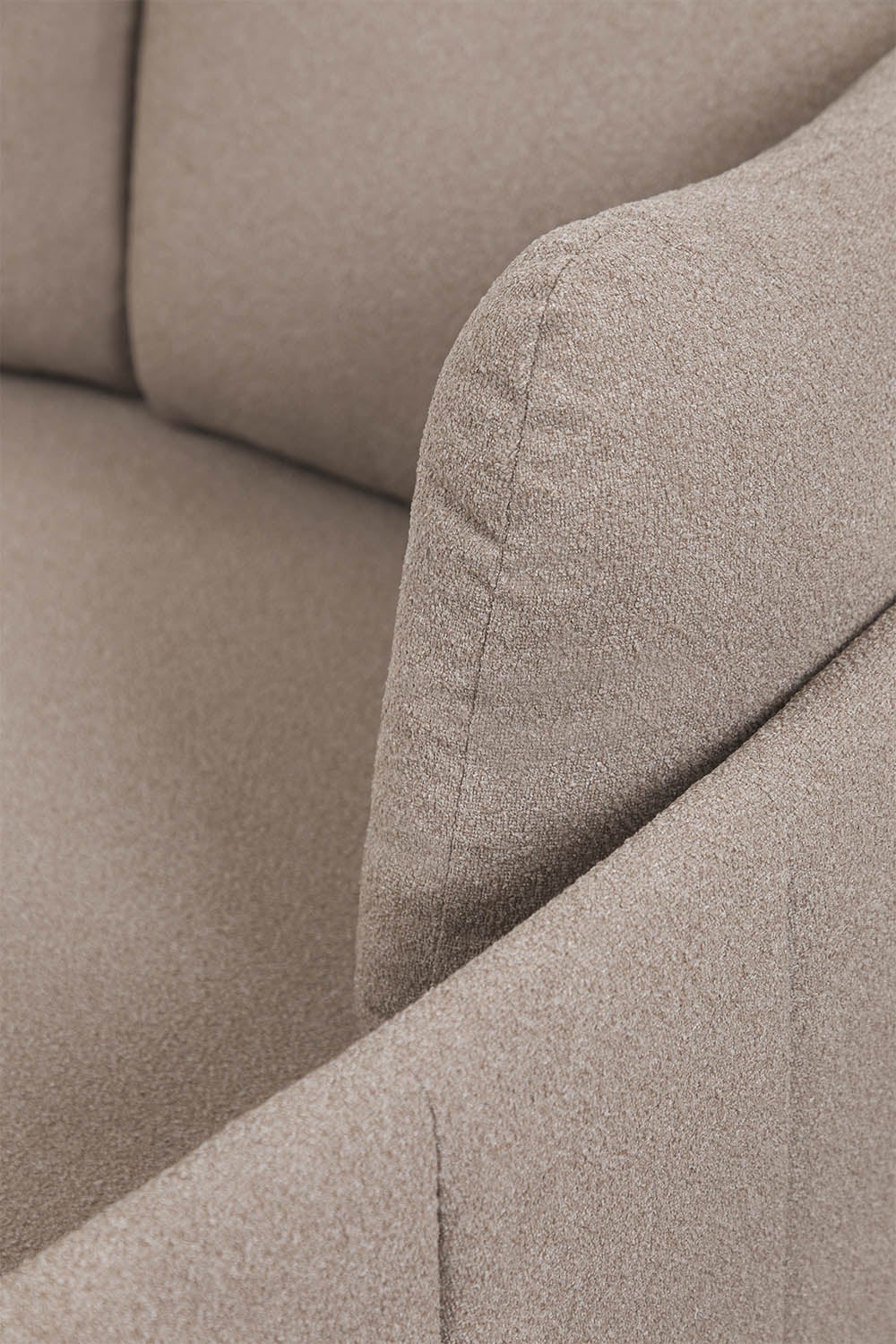 Podwójna leżanka z bouclé i aluminium z poduszkami Boleni, obrazek w galerii 5