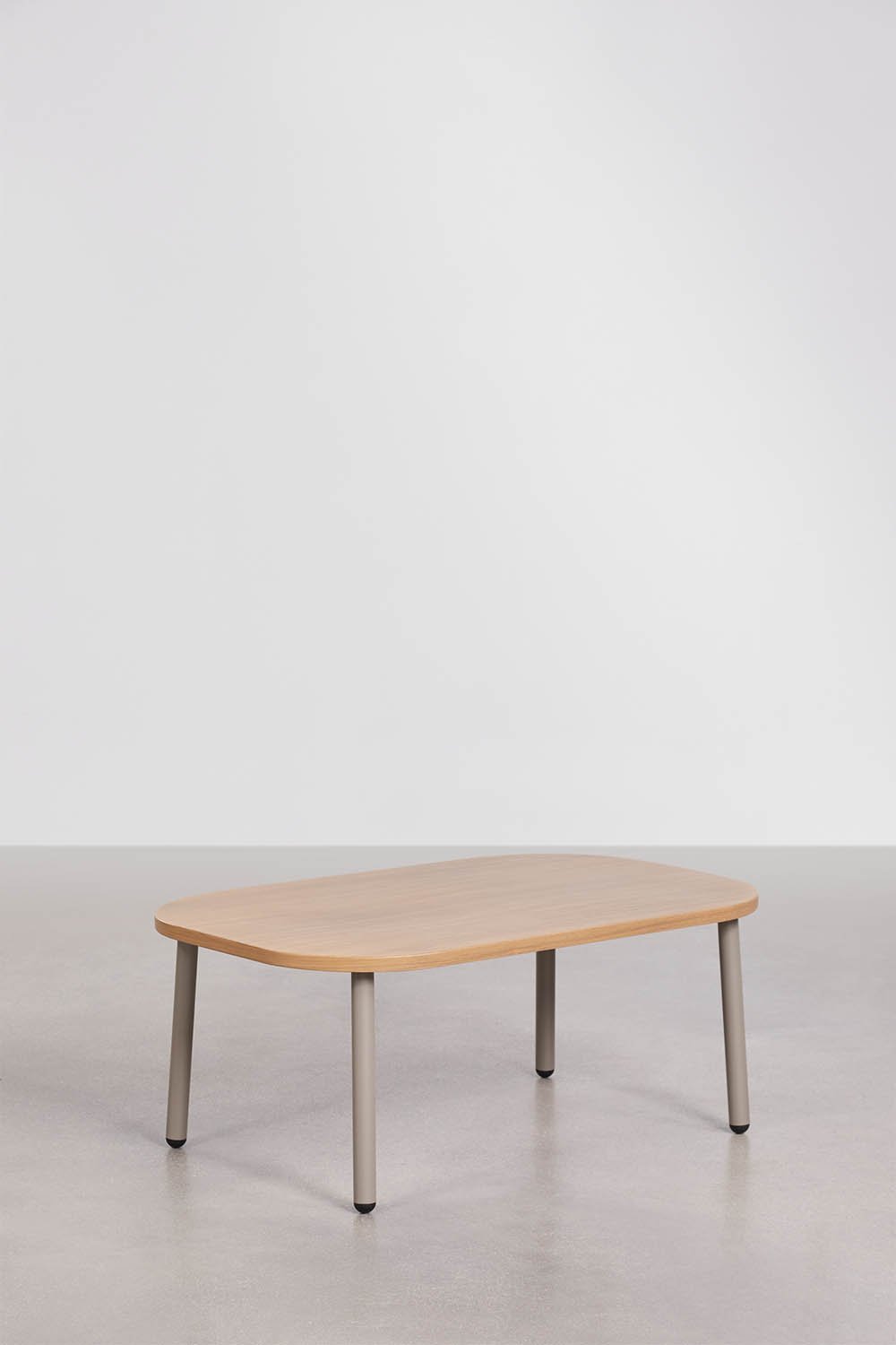 Owalny stolik kawowy do ogrodu 90x60 cm ze stali Zunika, obrazek w galerii 3