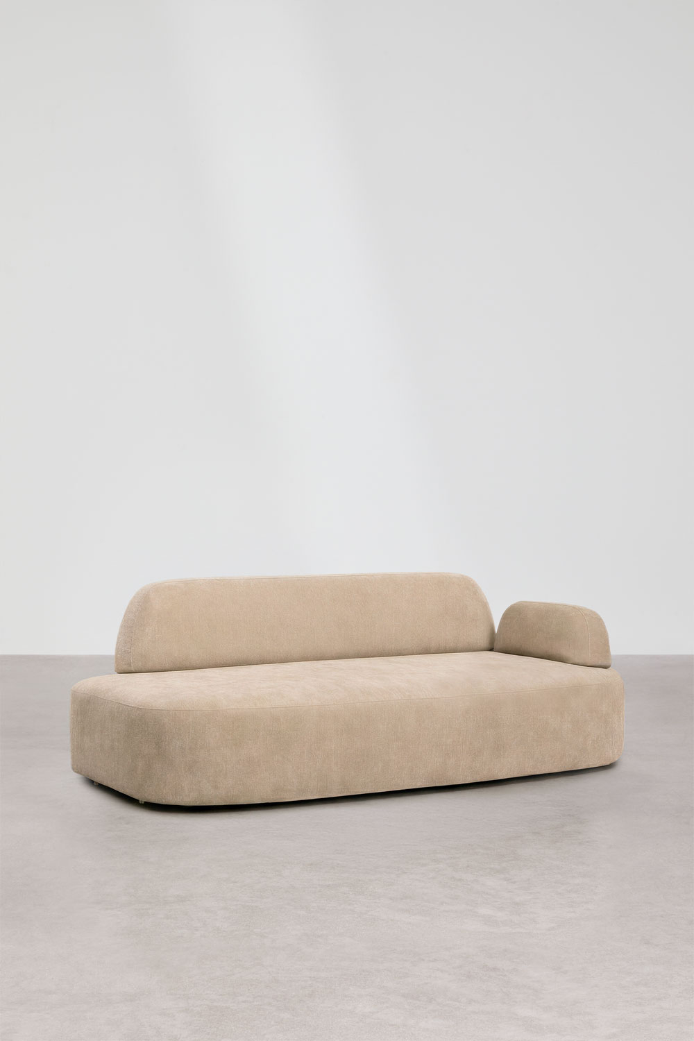 Sofa modułowy z lewym szezlongiem, 4-częściowy, z modułem narożnym ...