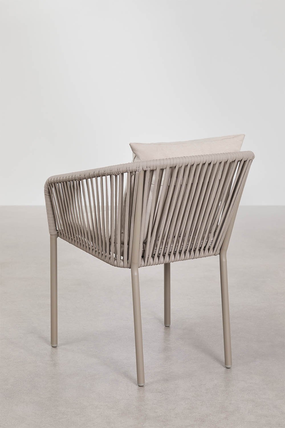 Zestaw stołu prostokątnego 160x90 cm i 4 krzeseł ogrodowych z plecionej liny Arhiza Classic, obrazek w galerii 7