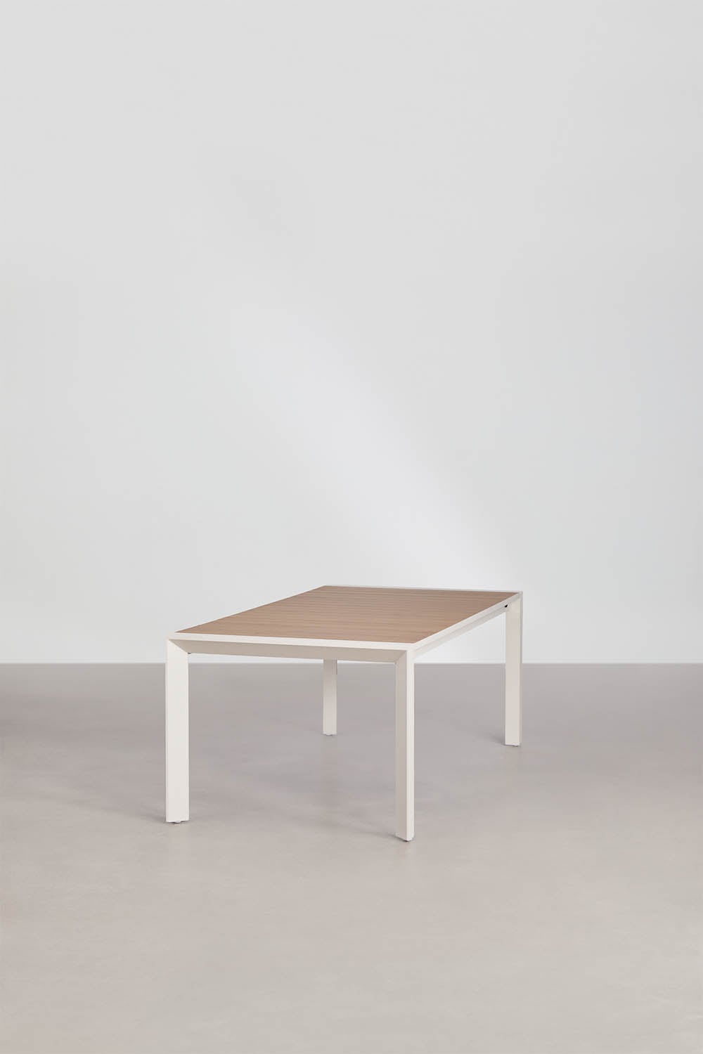 Rozkładany prostokątny stół jadalniany 215-275x100 cm z aluminium Amalfi, obrazek w galerii 3