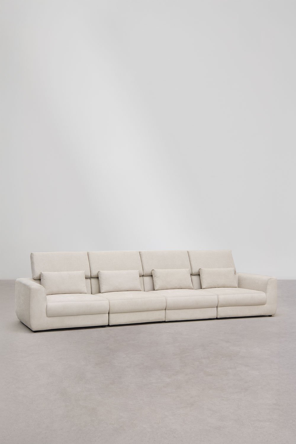 Modułowa sofa 4-częściowa z tkaniny chenille Cataline, obrazek w galerii 6