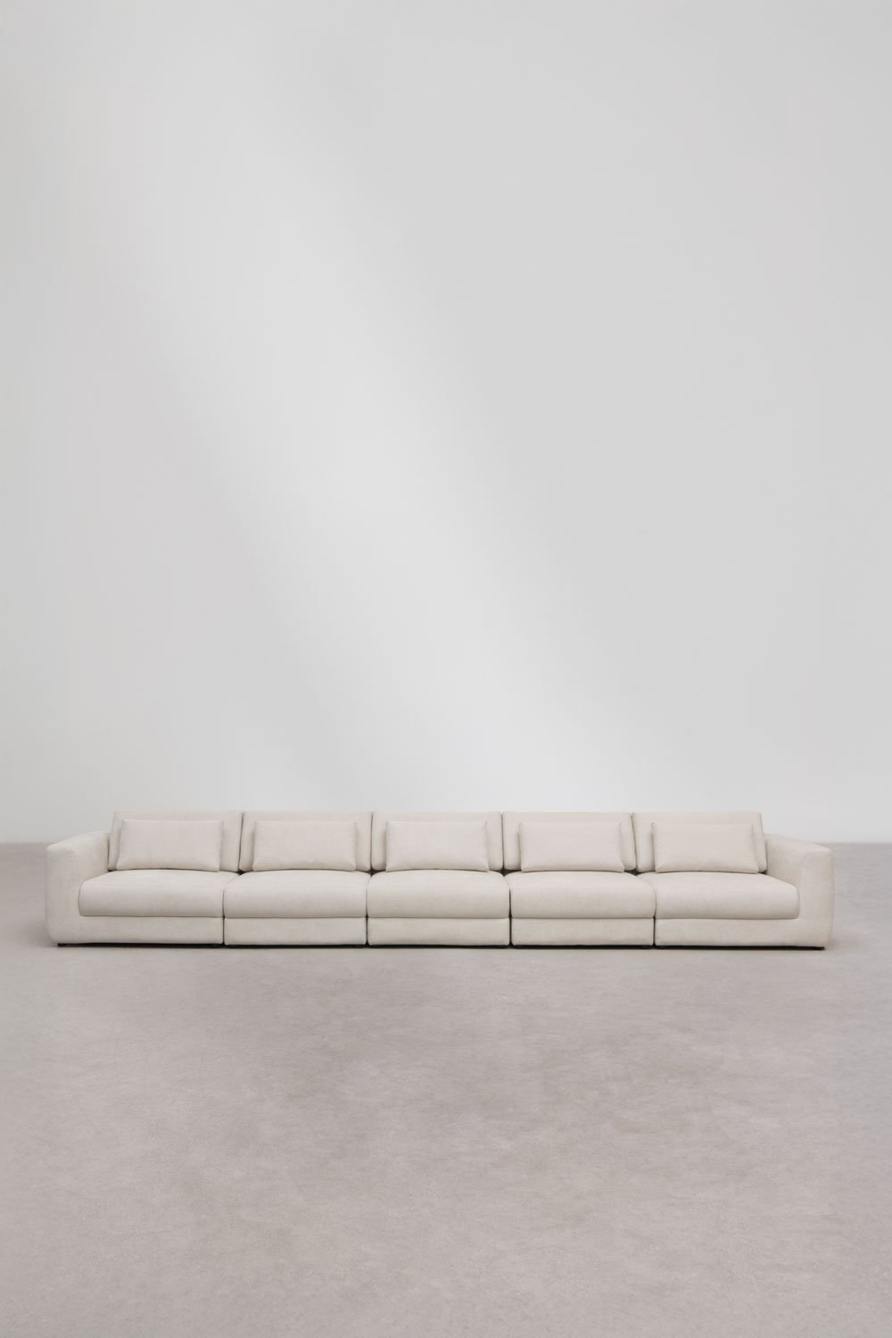 5-częściowa modułowa sofa z tkaniny chenille Cataline, obrazek w galerii 5