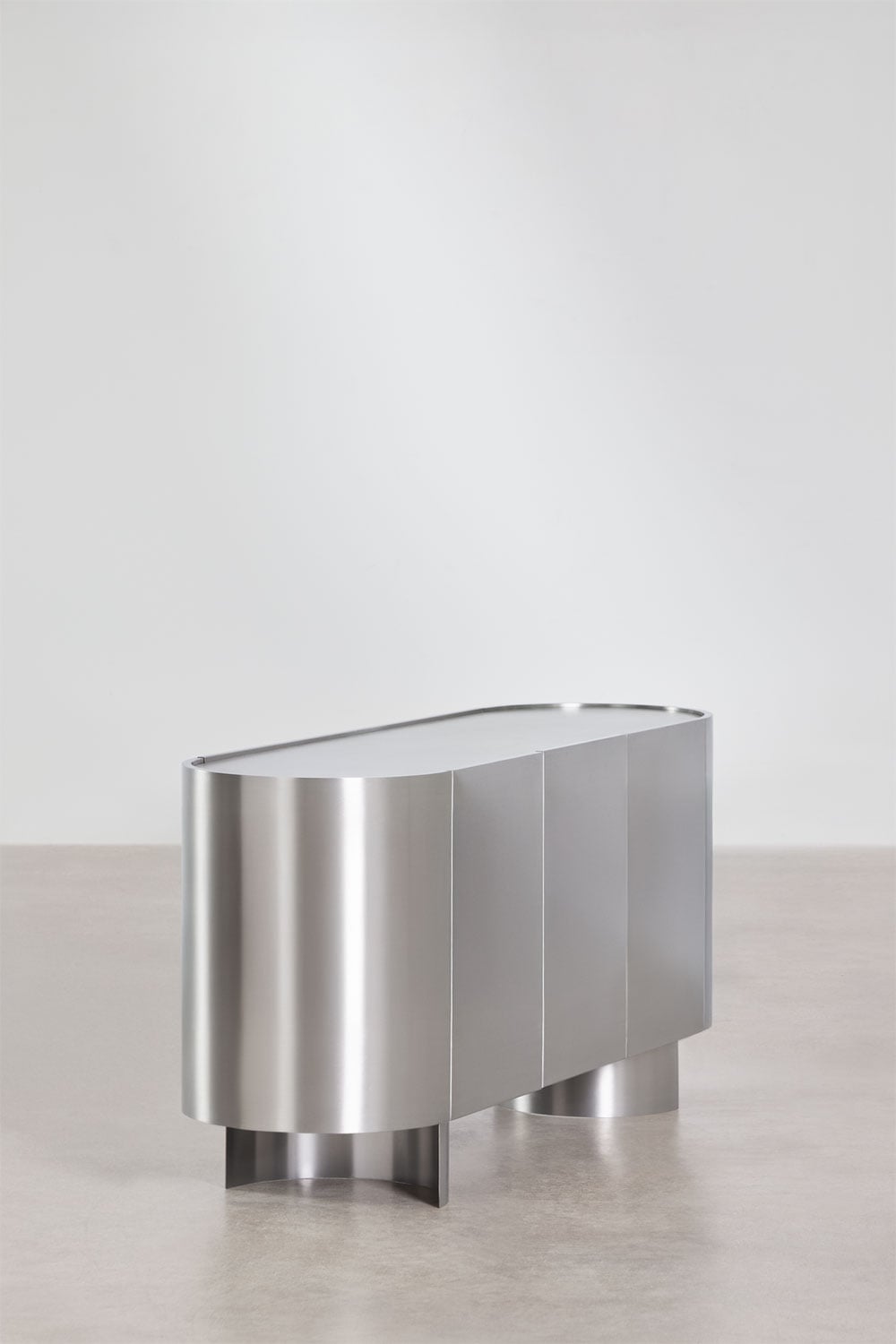 Aparador 160x40 cm ze stali nierdzewnej Luena, obrazek w galerii 4