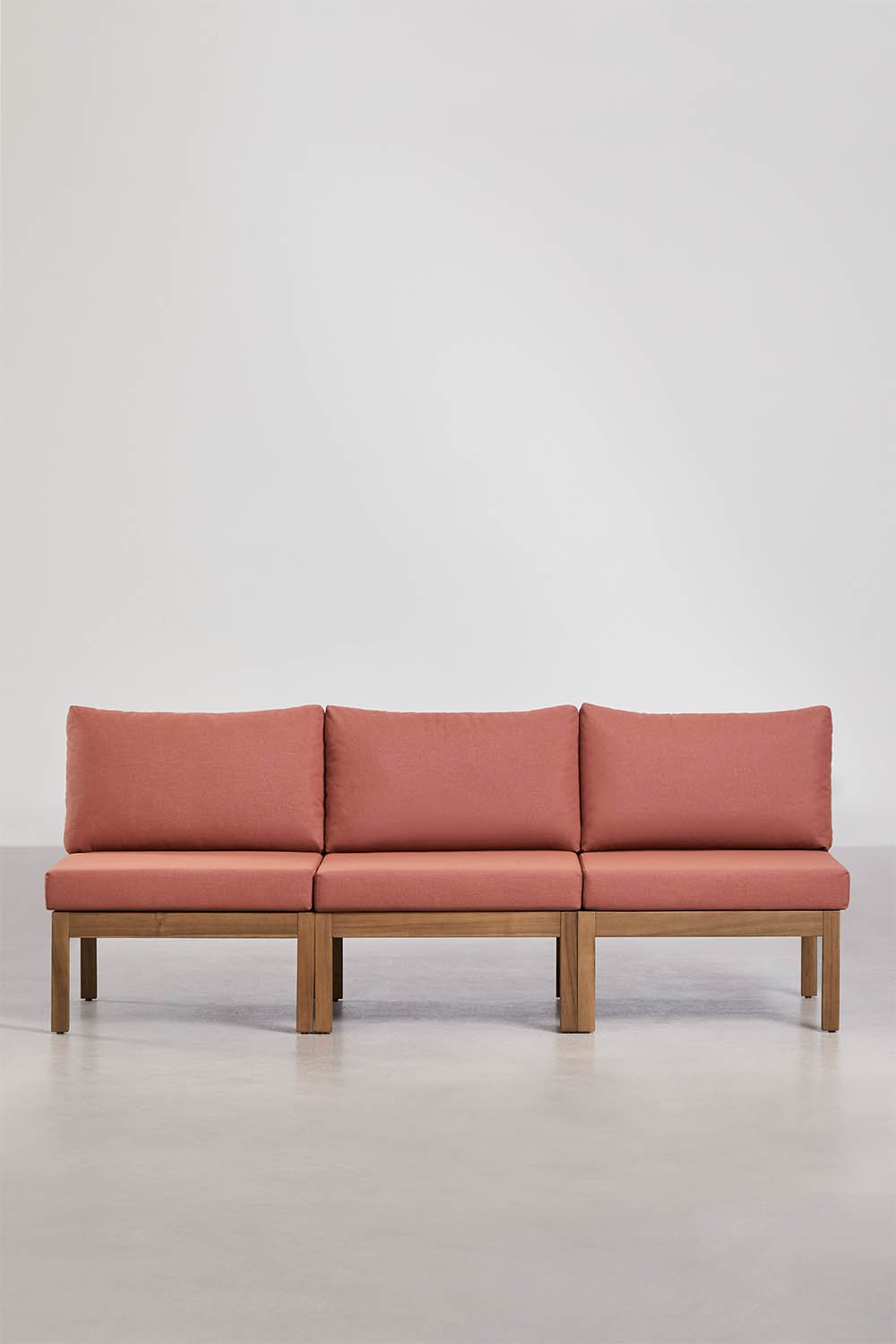 Sofa modułowy 3-częściowy z drewna akacjowego Branson, obrazek w galerii 3