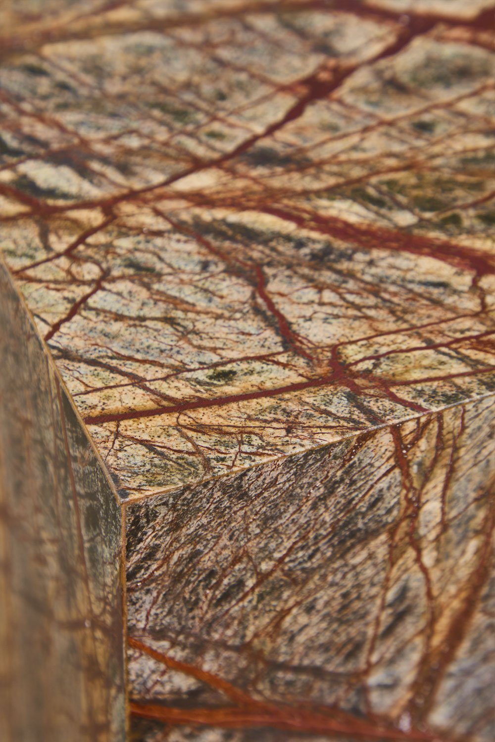 Kwadratowa szafka nocna 35x35 cm z naturalnego kamienia Aluret, obrazek w galerii 3