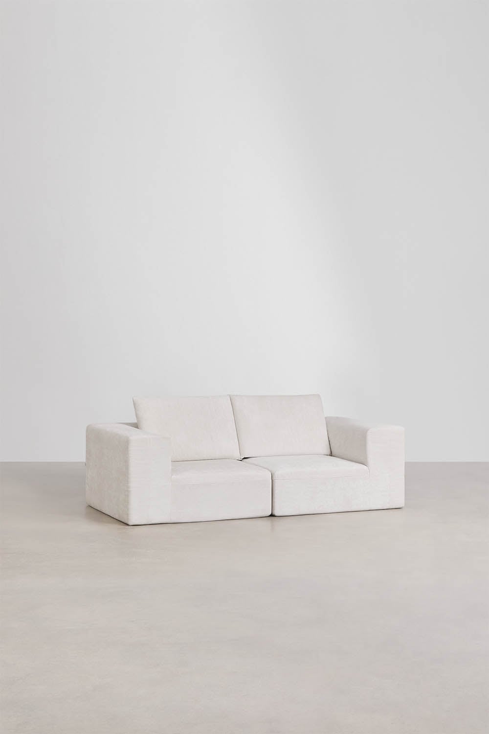 Sofa modułowy 2-częściowy z tkaniny chenille, pakowany próżniowo Norridge, obrazek w galerii 1