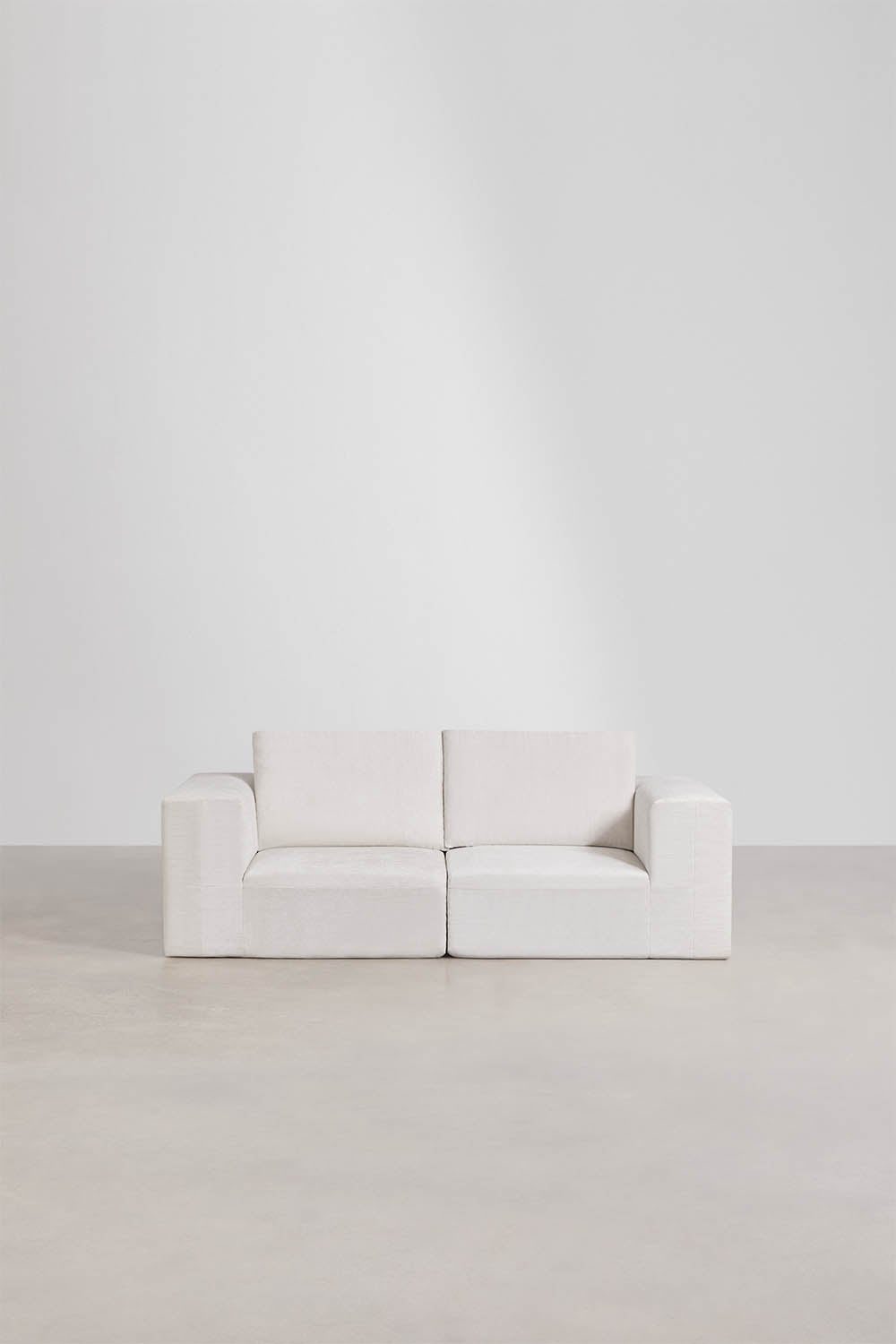 Sofa modułowy 2-częściowy z tkaniny chenille, pakowany próżniowo Norridge, obrazek w galerii 3