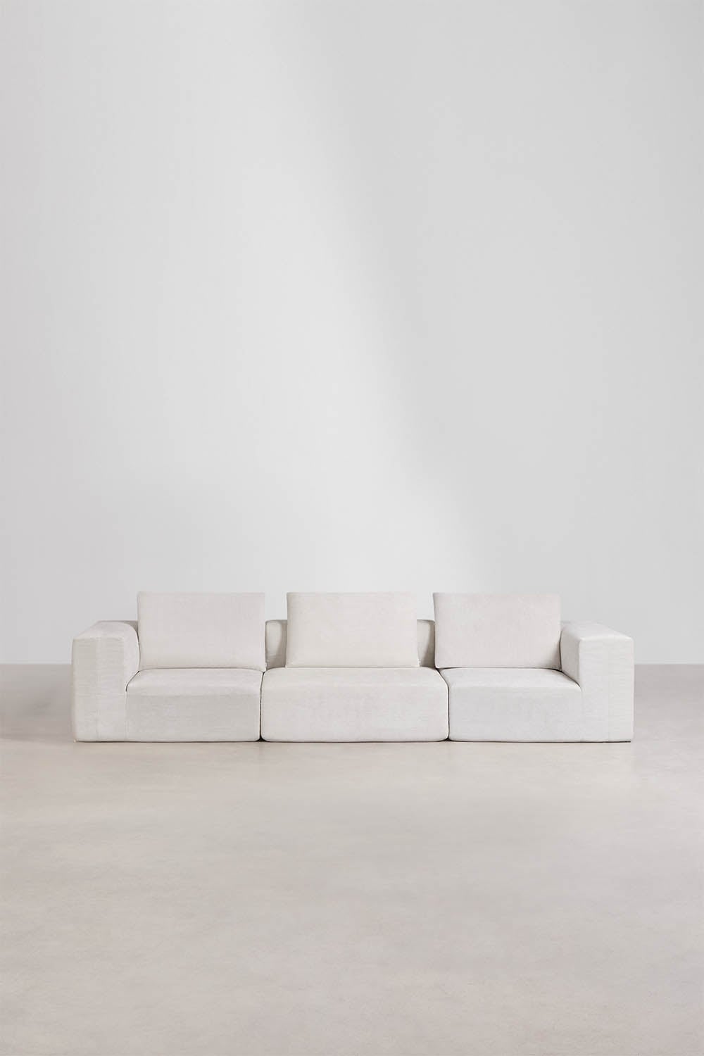 Sofa modułowy 3-częściowy z tkaniny chenilla, pakowany próżniowo Norridge, obrazek w galerii 3