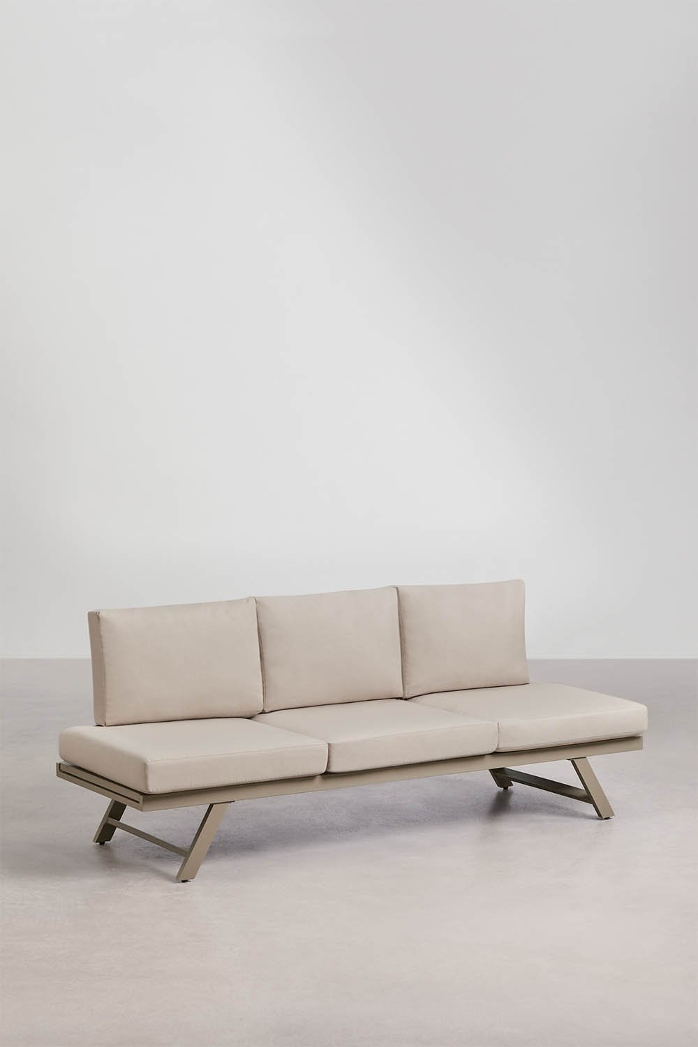 3-osobowa rozkładana sofa ogrodowa z aluminium Libanc, obrazek w galerii 1