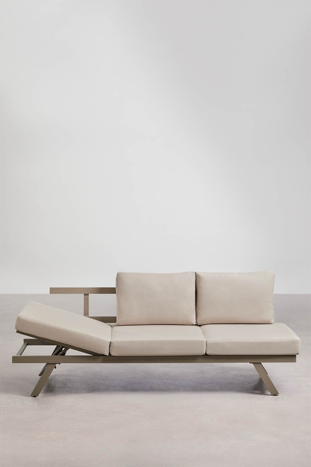 3-osobowa rozkładana sofa ogrodowa z aluminium Libanc, obrazek w galerii 4