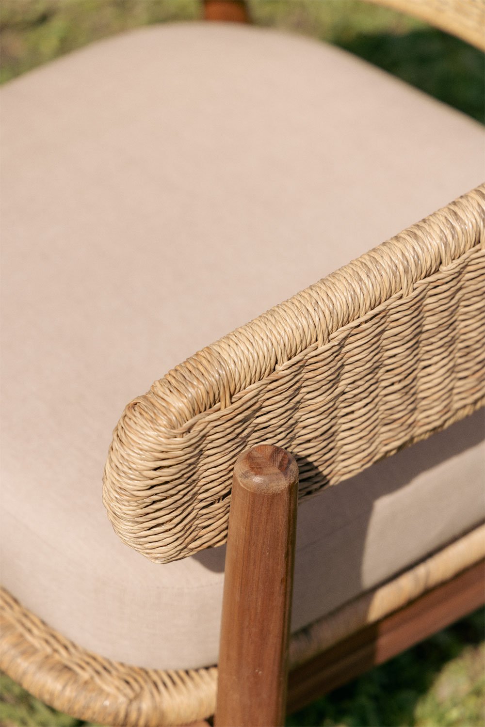 Zestaw ogrodowy z 2 fotelami i stolikiem kawowym z drewna akacjowego Ribeira, obrazek w galerii 2