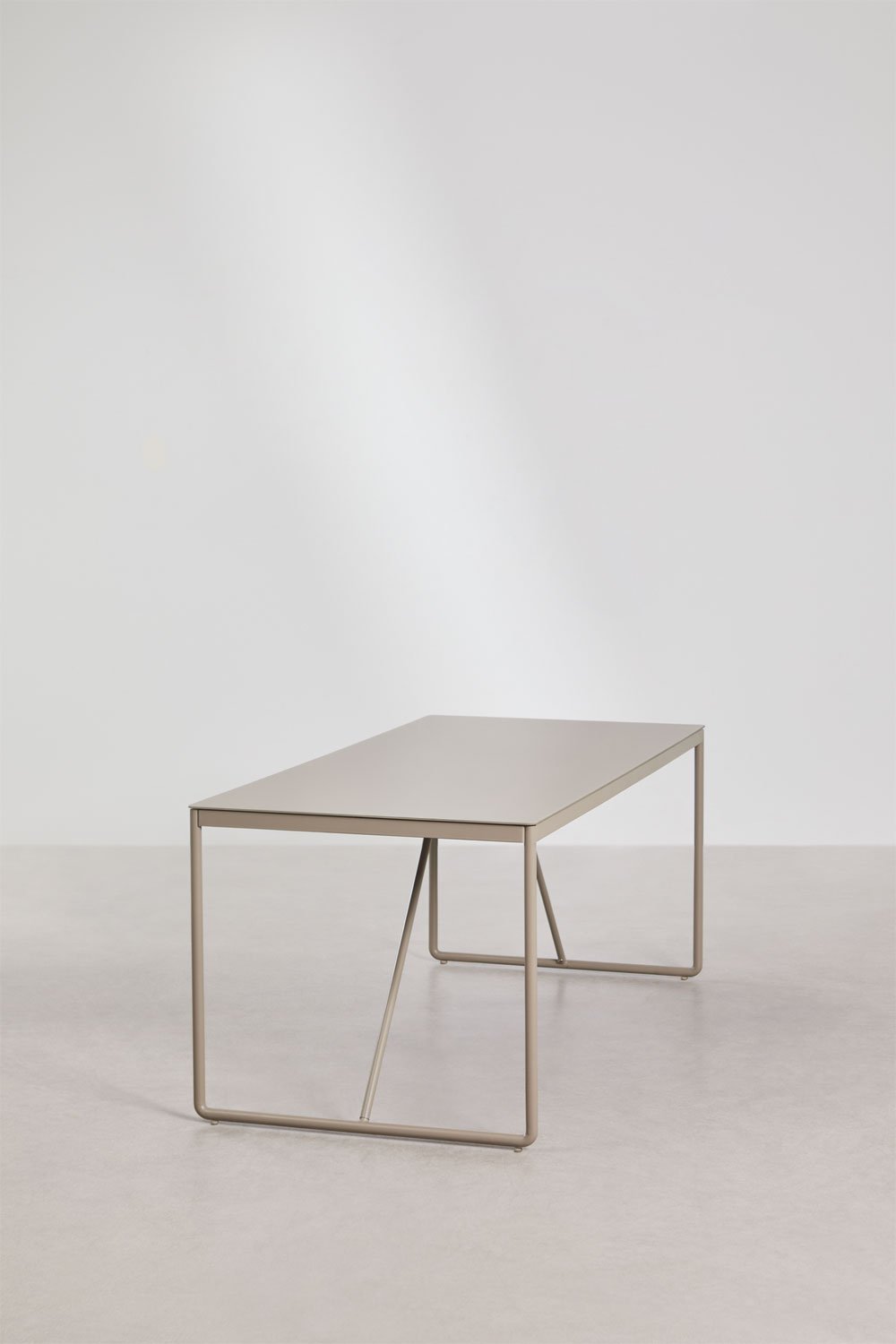 Zestaw stołu prostokątnego 185x85 cm i 6 składanych krzeseł reżyserskich ze stali Melida, obrazek w galerii 4