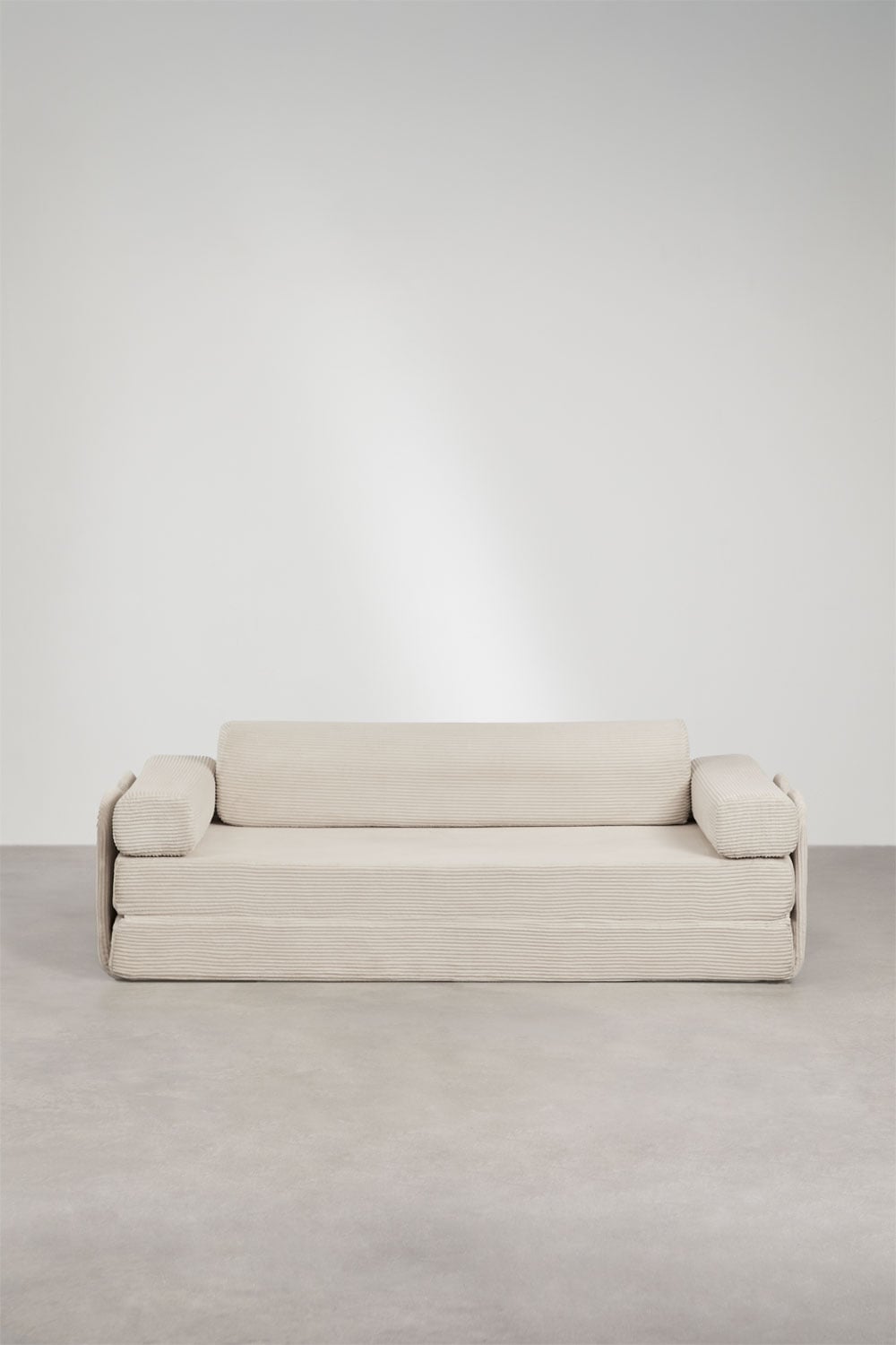 Sofa rozkładana dwuosobowa z weluru pakowana próżniowo Paoly, obrazek w galerii 7