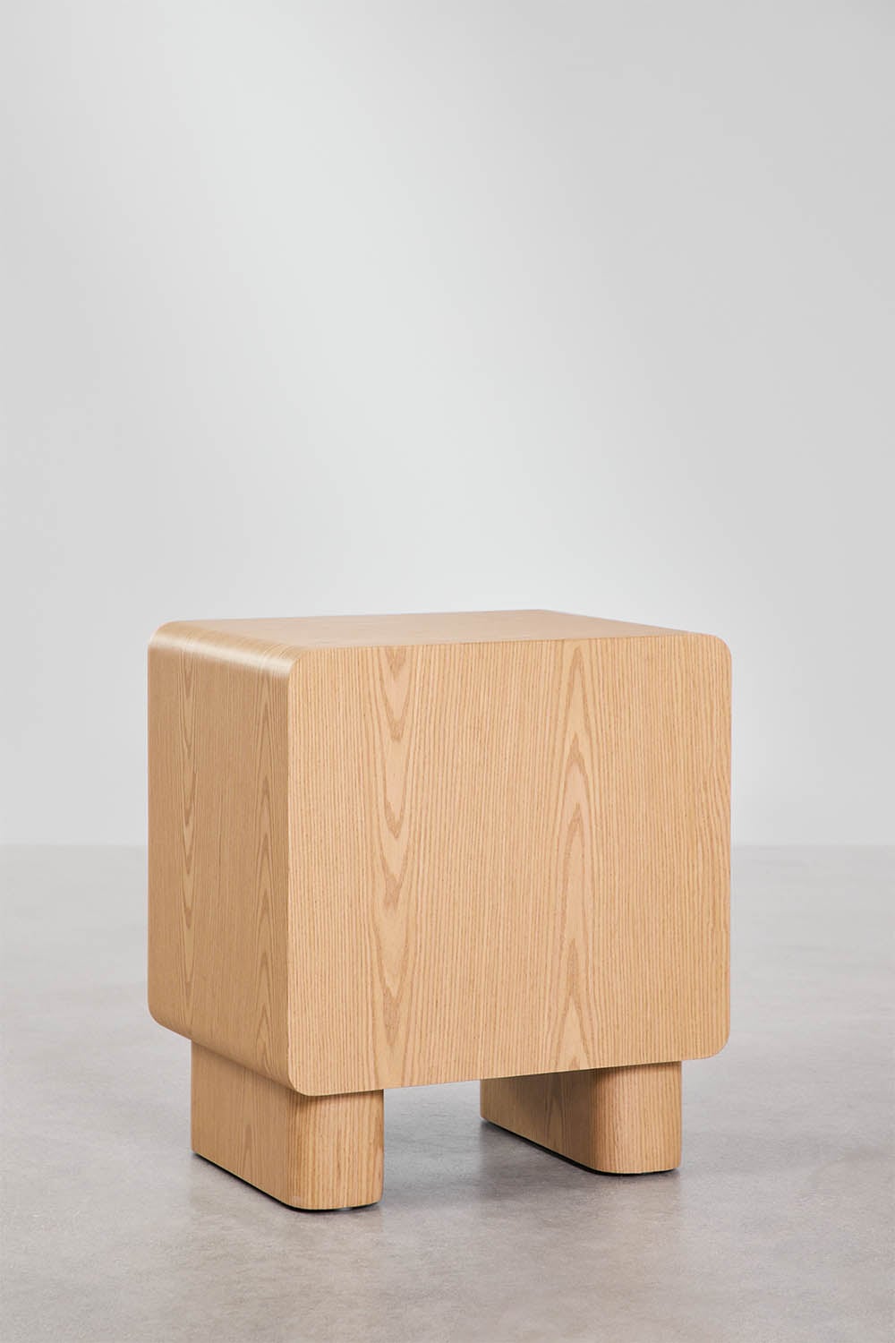 Prostokątna szafka nocna z dwoma szufladami z MDF Sheila, obrazek w galerii 3