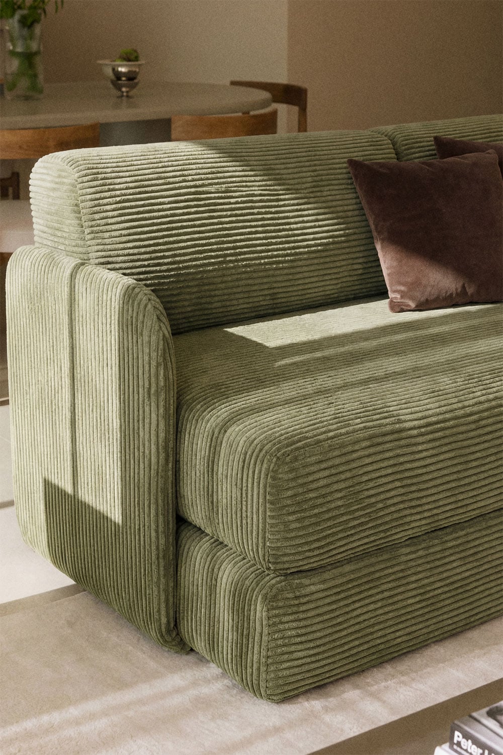 Sofa rozkładana dwuosobowa z weluru pakowana próżniowo Kyoto, obrazek w galerii 2