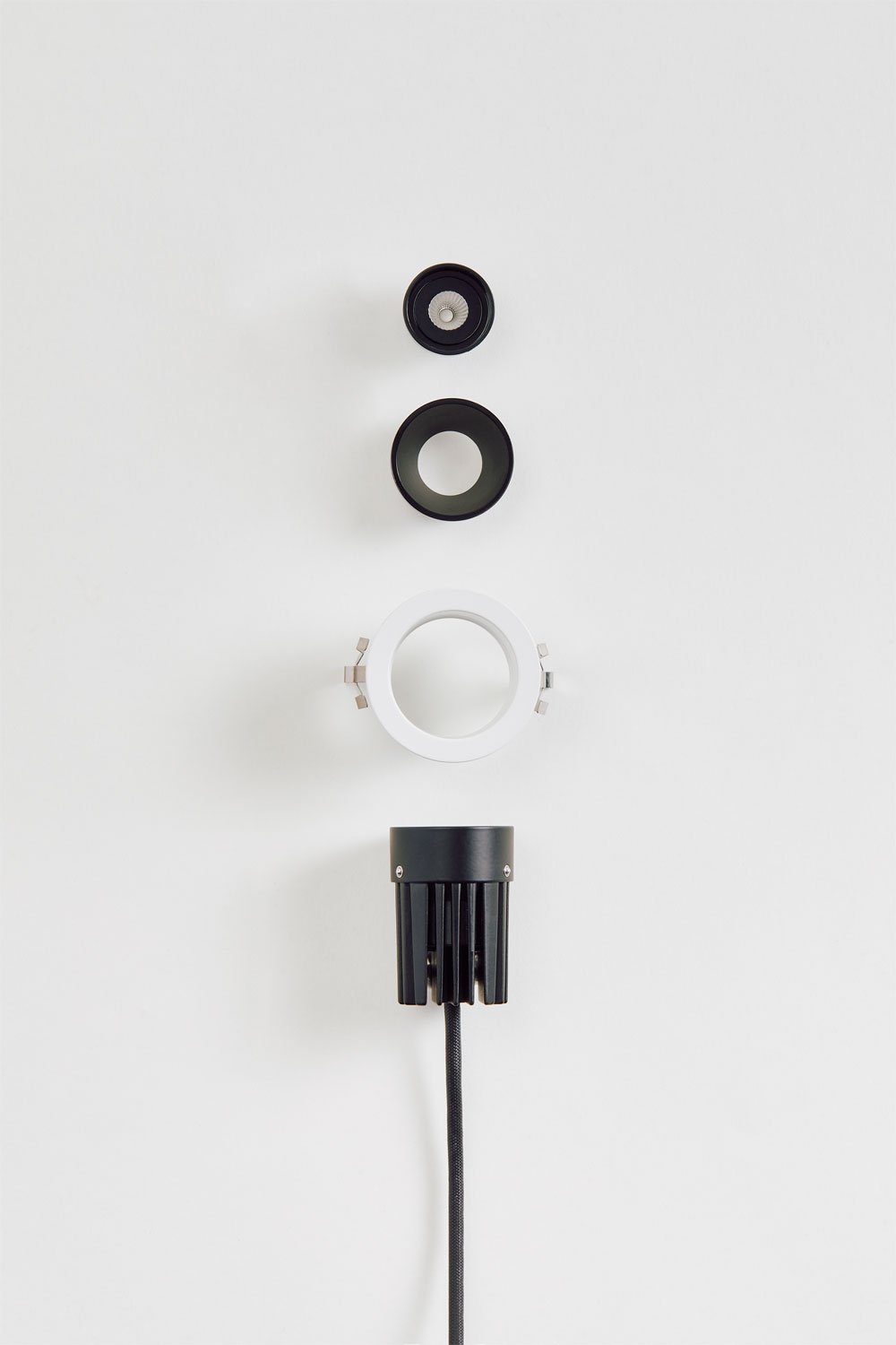 Downlight LED wpuszczany z okrągłą ramką Ø5 cm z aluminium Luisiana, imagen de galeria 6