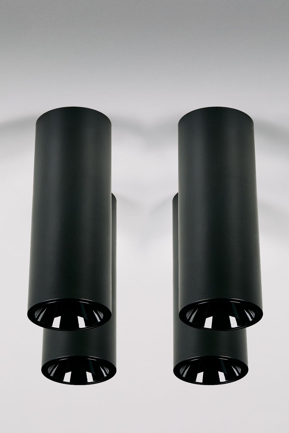 Zestaw 4 okraglych lamp sufitowych LED do montazu natynkowego Ø7,2 cm z aluminium Luisiana, imagen de galeria 1