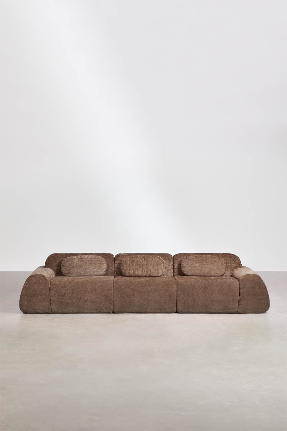 Sofa modułowy 3-częściowy z tkaniny chenilla pakowany próżniowo Merida, obrazek w galerii 3