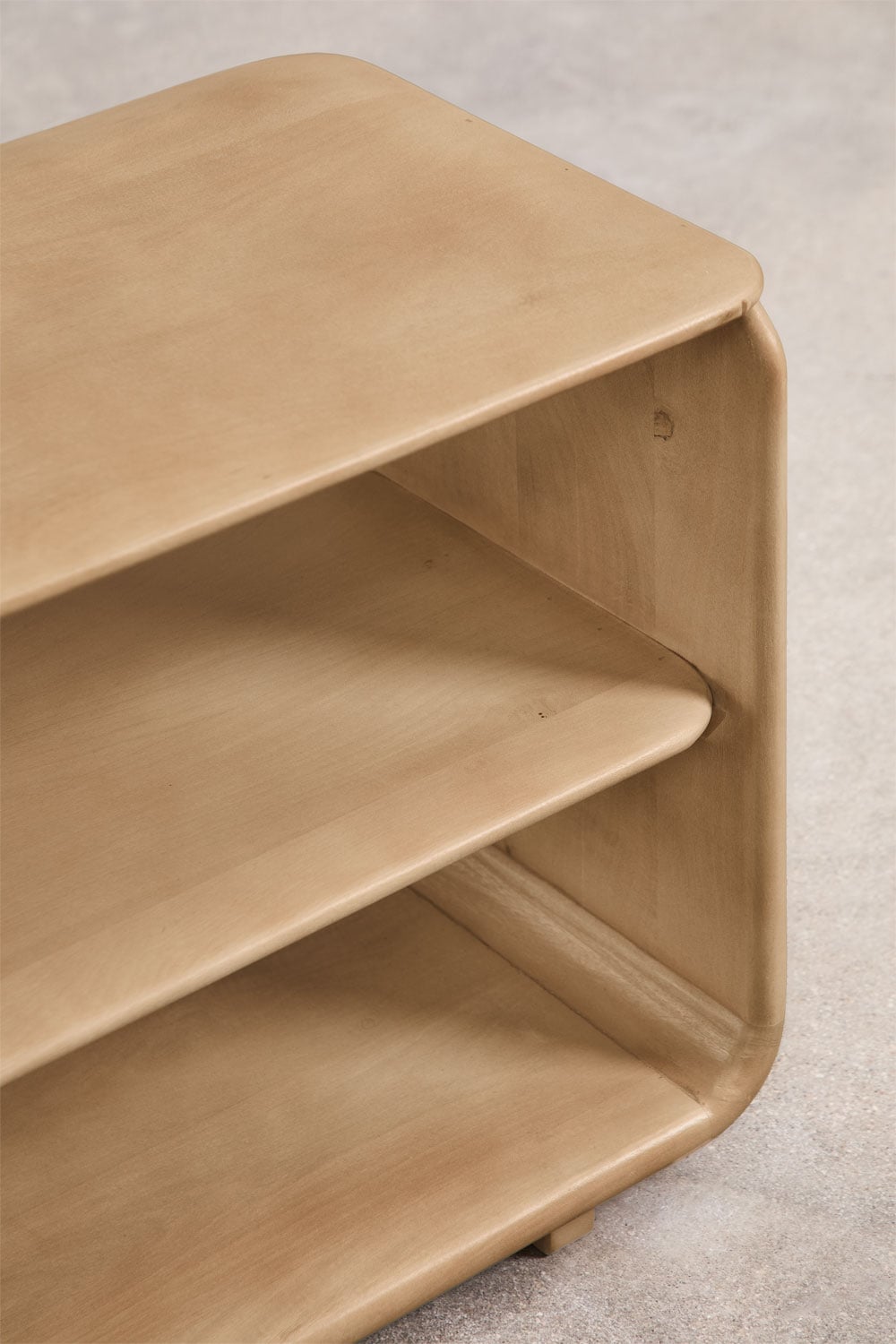 Szafka RTV 140x35 cm z drewna mango Tinsley, obrazek w galerii 3