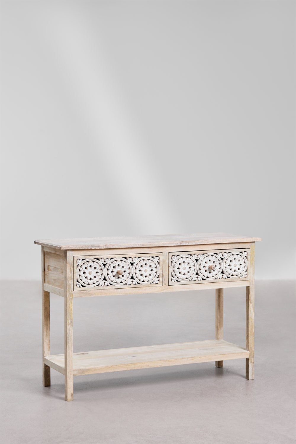 Konsola do przedpokoju 120x40 cm z drewna mango Ardel, obrazek w galerii 1