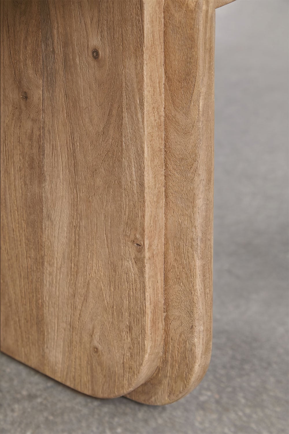 Stolik kawowy 90x90 cm z naturalnego kamienia i drewna mango Clotsh, obrazek w galerii 6