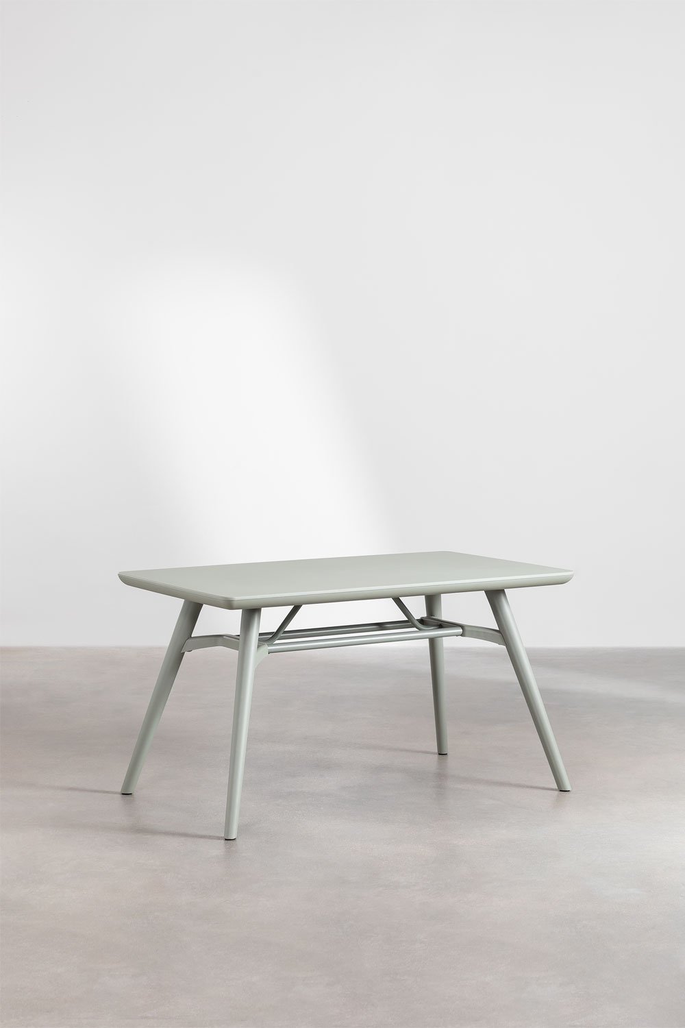 Zestaw stołu prostokątnego 135x80 cm i 4 krzeseł ogrodowych z polipropylenu Scand, obrazek w galerii 3