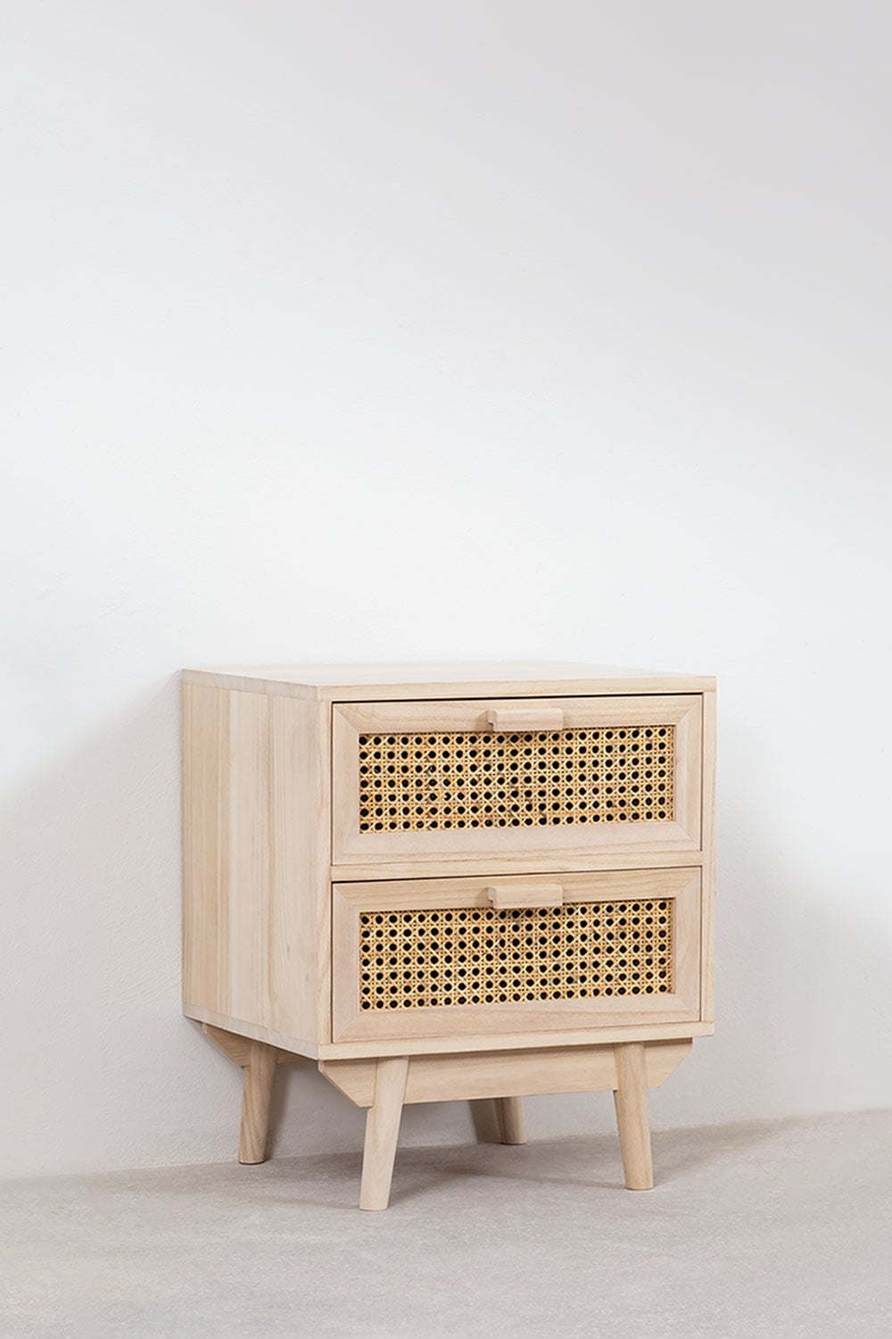 Zestaw 2 szafek nocnych 40x40 cm z drewna Ralik, obrazek w galerii 3