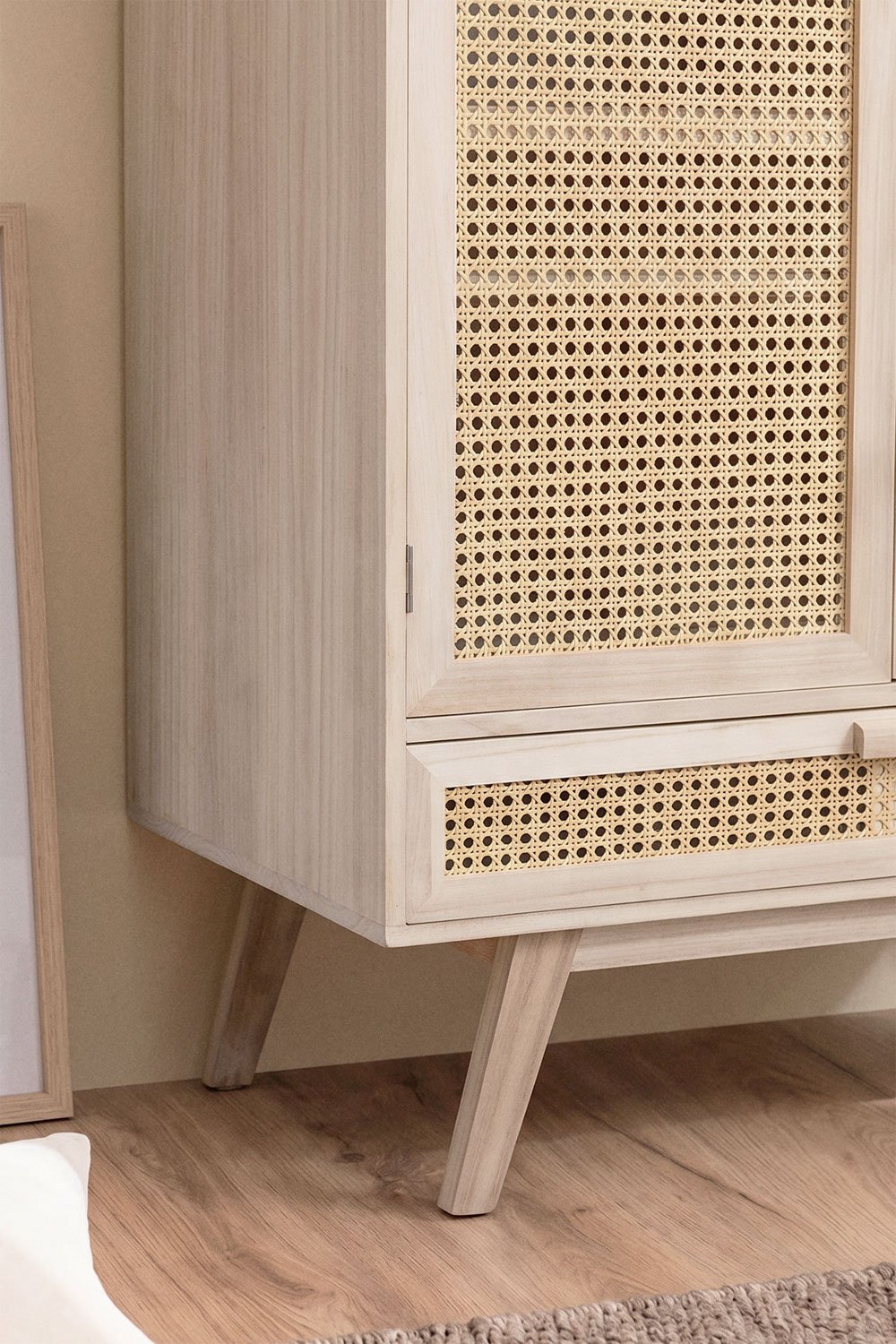 Szafa z szufladą z drewna wykończenie naturalne Ralik Design, obrazek w galerii 2