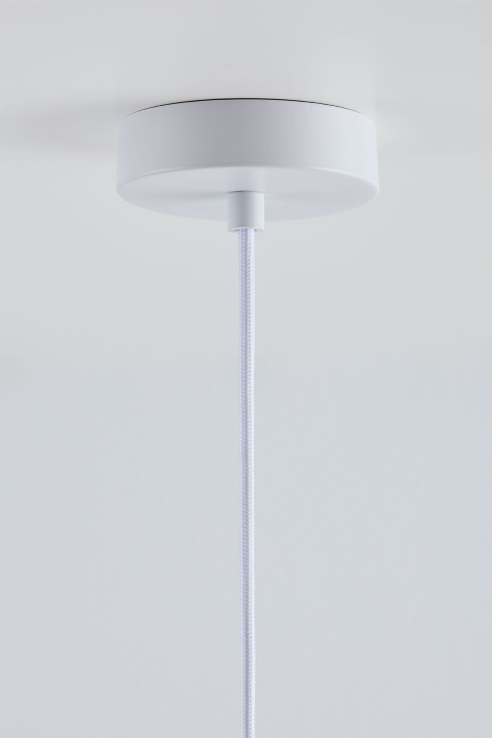 Lampa sufitowa z trawertynu z kulą szklaną Davise, obrazek w galerii 7