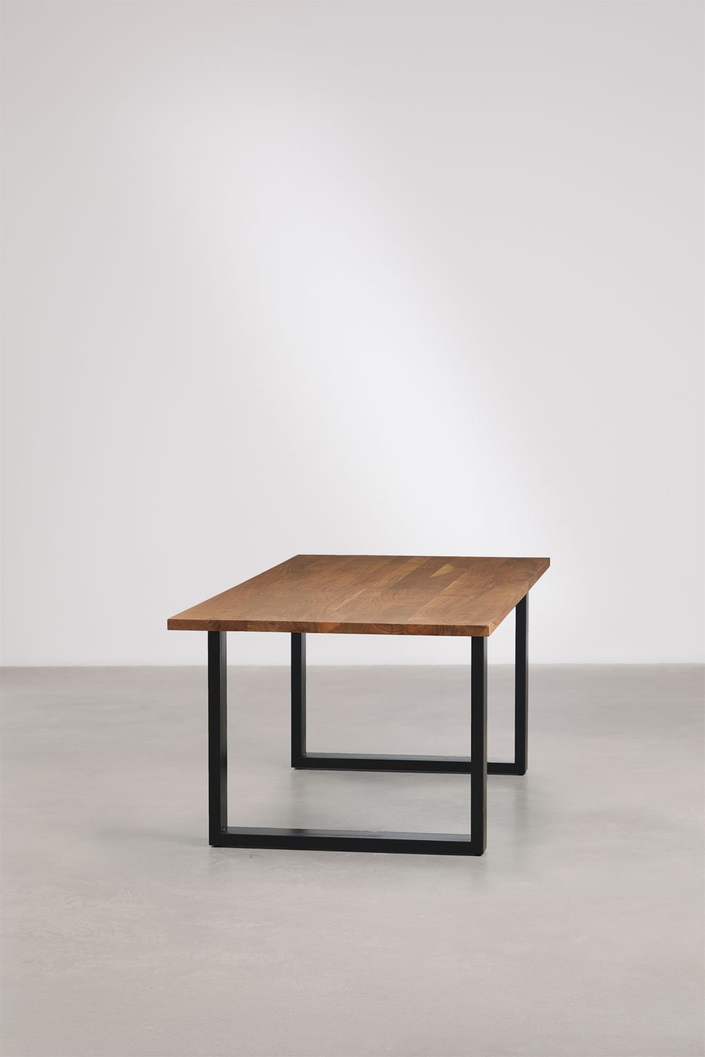 Rectangularny stół jadalniany 200x100 cm z drewna akacjowego i stali Milet, obrazek w galerii 4