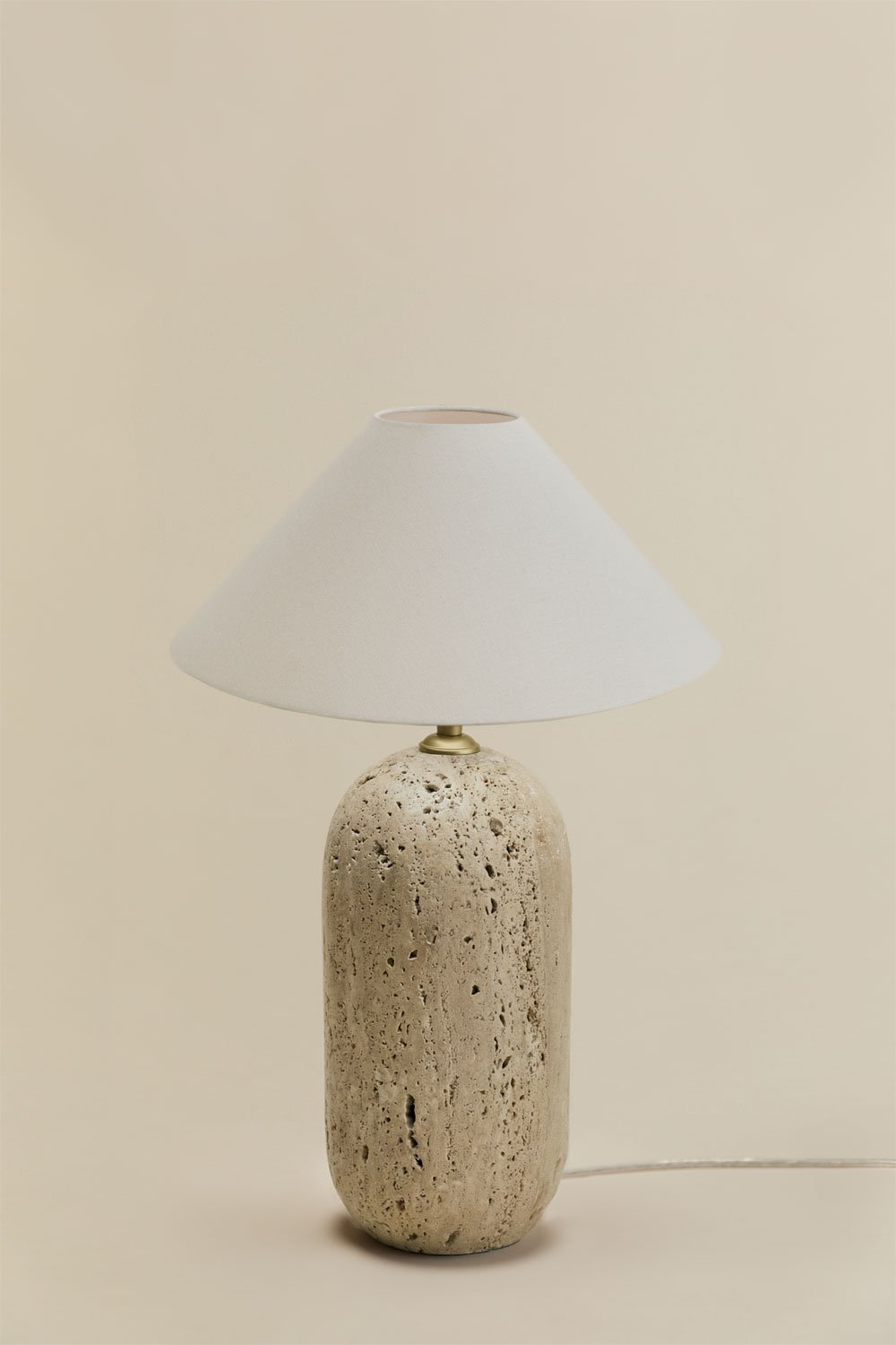 Lampa stołowa z naturalnego kamienia Yalvira, obrazek w galerii 3