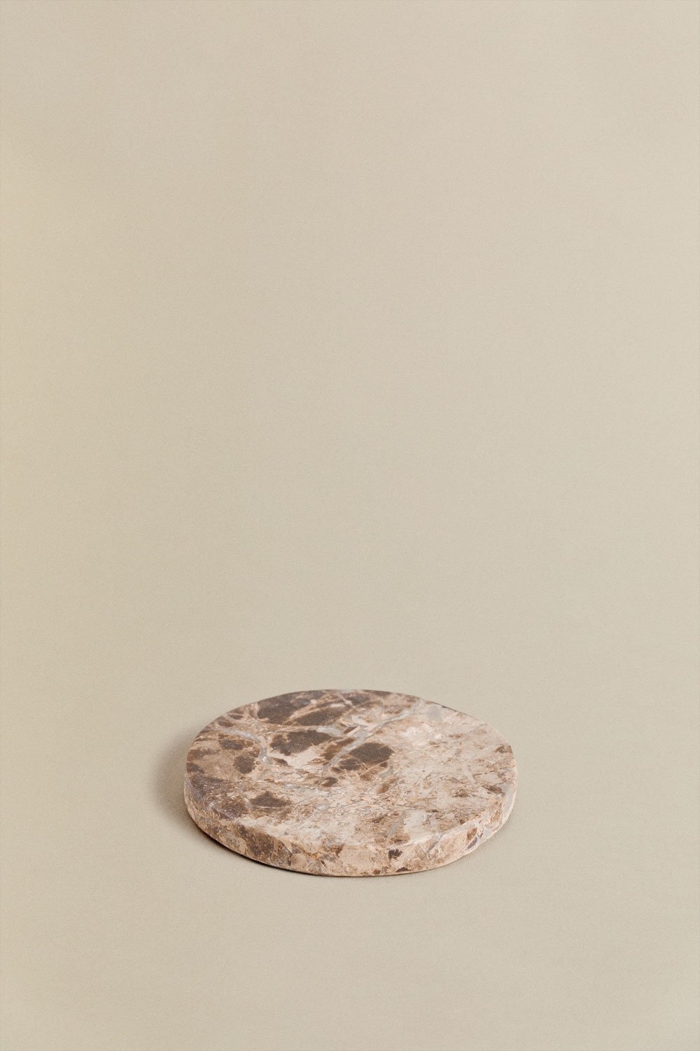 Pack 4 okrągłych podkładek pod kubki Ø10 cm z marmuru Valtris, obrazek w galerii 4
