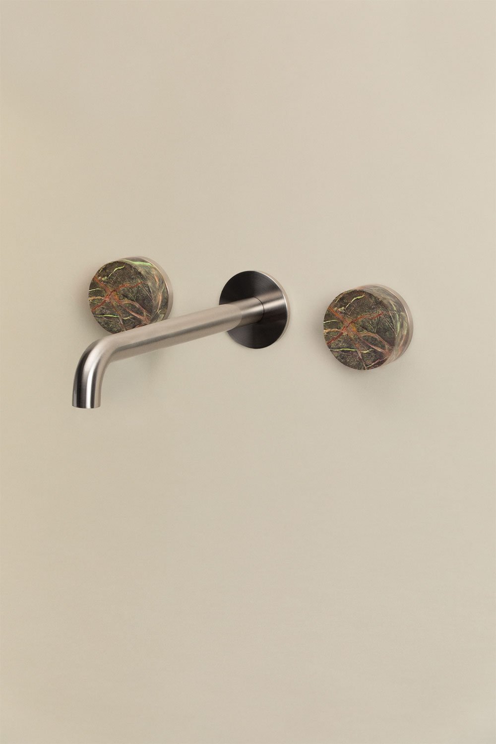 Bateria umywalkowa podtynkowa z mosiądzu i naturalnego kamienia Gilstoin, obrazek w galerii 3