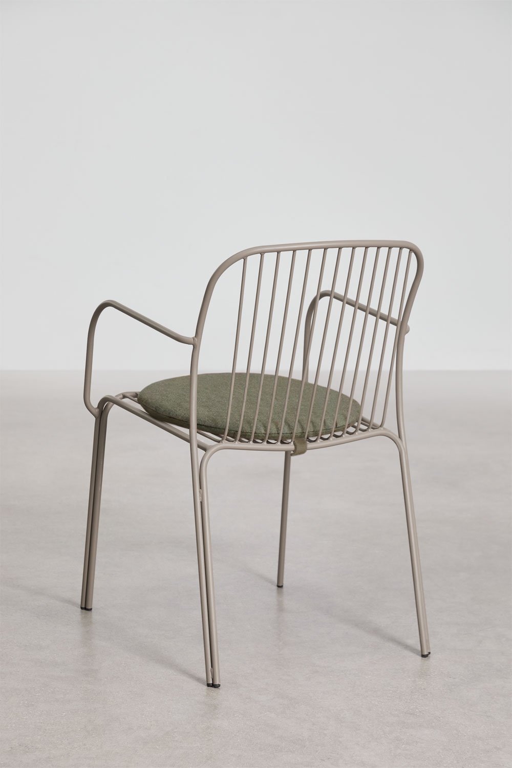 Krzesło ogrodowe z podłokietnikami ze stali Anerina, obrazek w galerii 5