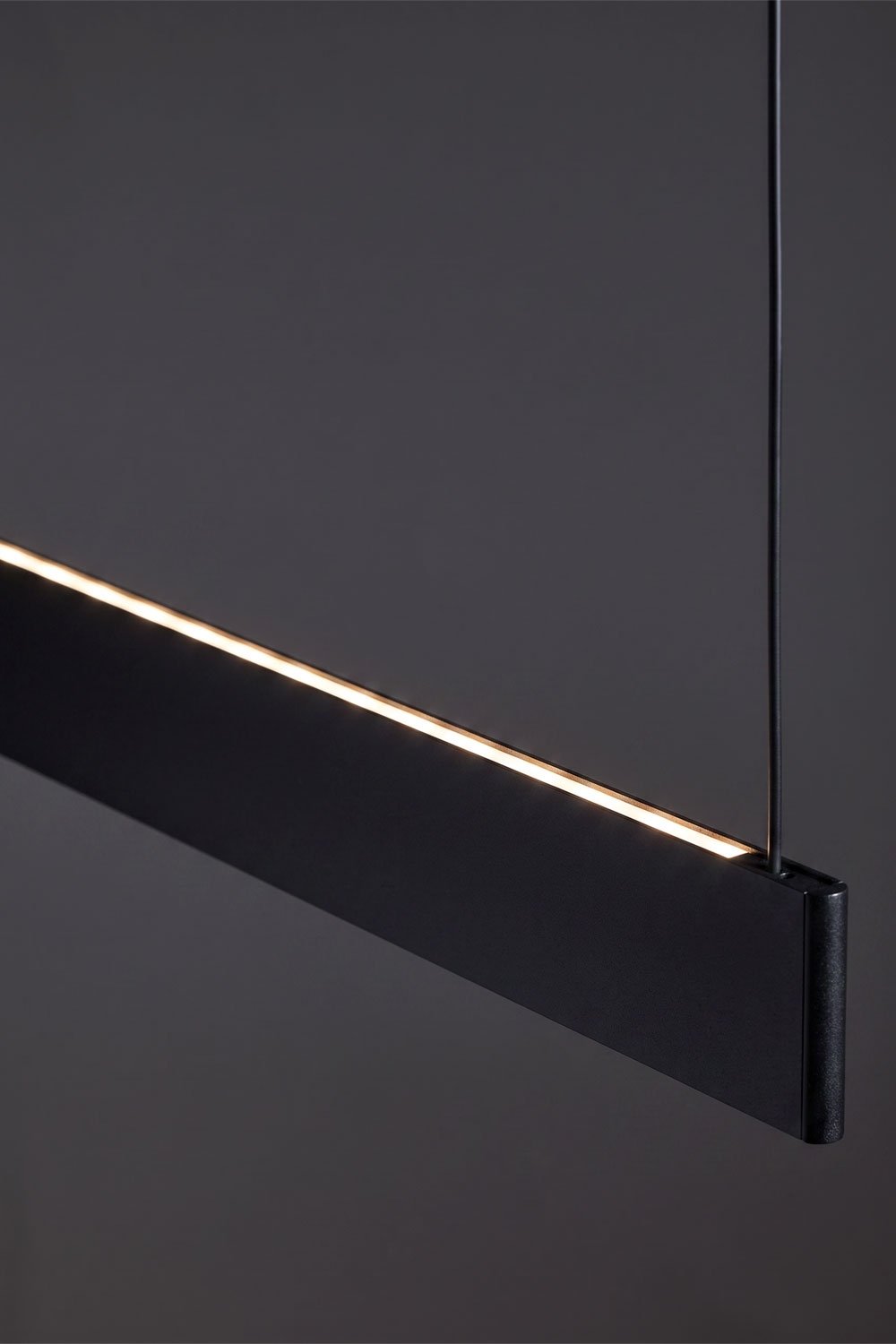 Lampa sufitowa wisząca liniowa LED 120 cm z pośrednim światłem z aluminium Maulenis, obrazek w galerii 8