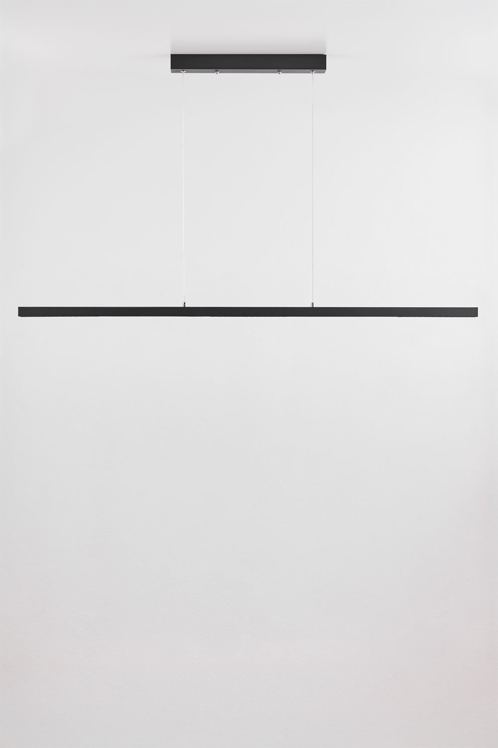 Lampa sufitowa wisząca liniowa LED 120 cm z pośrednim światłem z aluminium Danile, obrazek w galerii 3